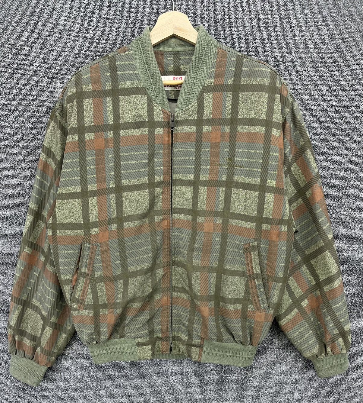 Balenciaga Vintage 90s Balenciaga Paris Checkered Shadow Plaids Jacket Size US L / EU 52-54 / 3 - 1 Thumbnail