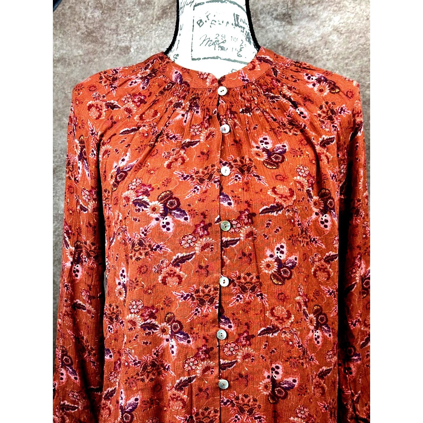 Other Mason & Belle Button & Loop Closure Tunic Rustic Floral S Size S / US 4 / IT 40 - 6 Thumbnail
