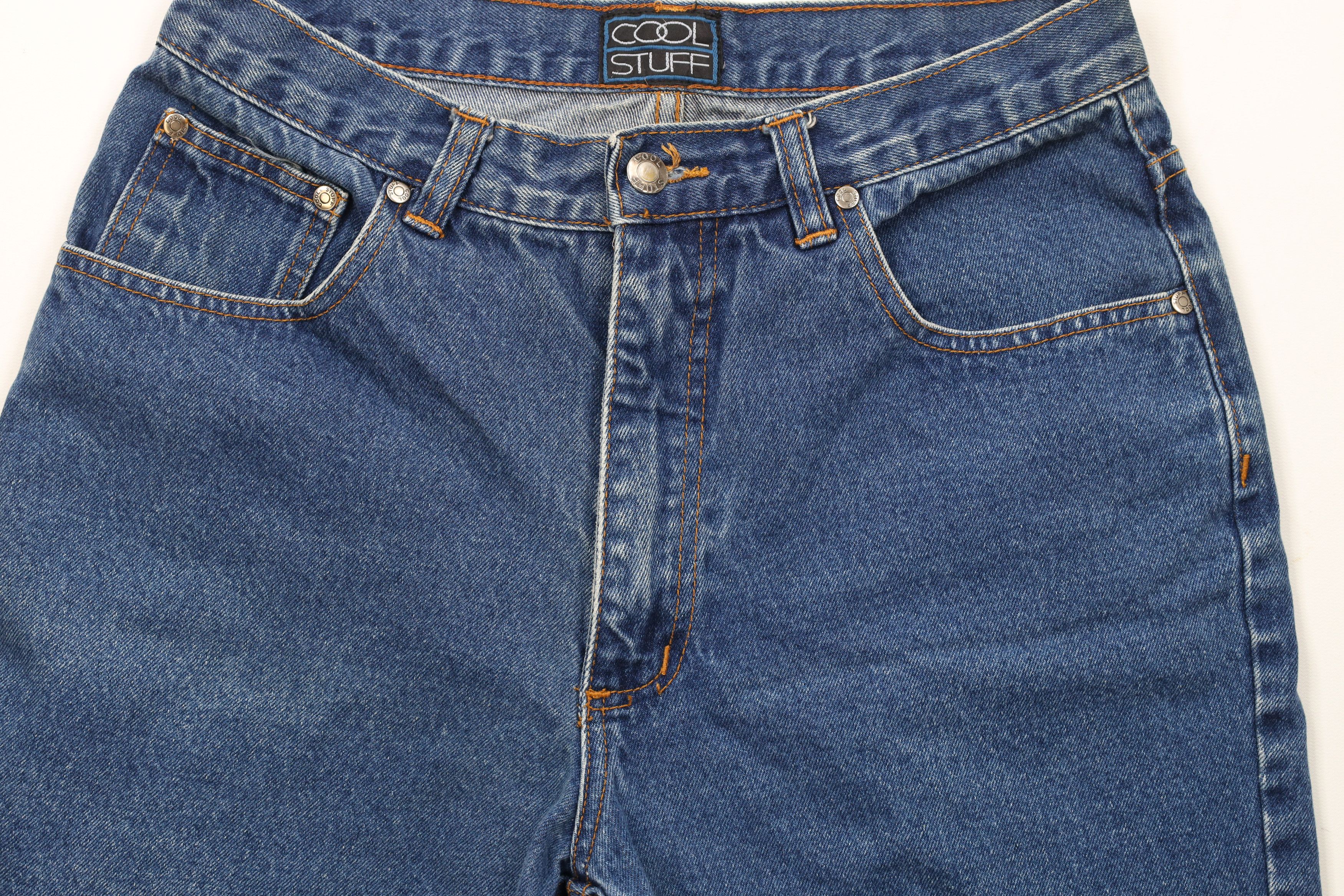 Vintage Vintage 90s Streetwear Knee Denim Jean Shorts Jorts Blue Size US 30 / EU 46 - 3 Thumbnail