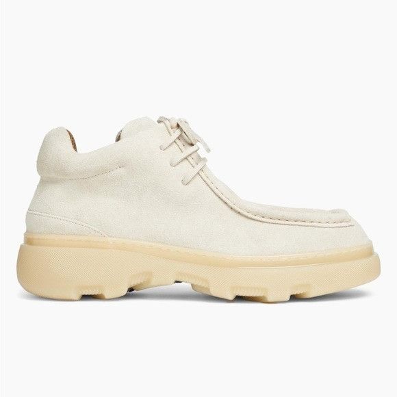 Burberry Burberry Creeper Mid Lace-Up Boots Clay Tan Suede Men’s EU 4 Size US 11 / EU 44 - 1 Thumbnail