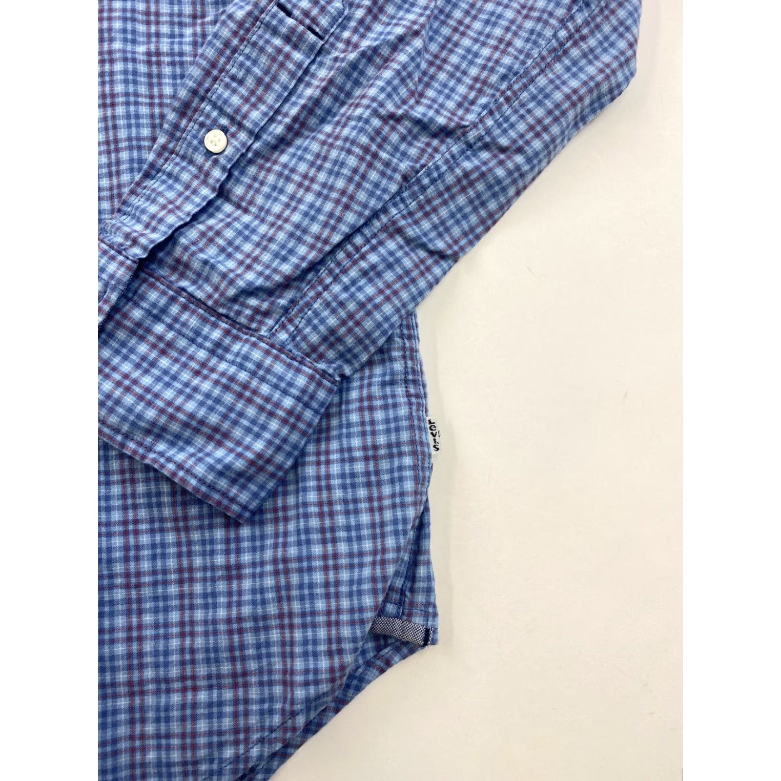 Levi's Levi’s Button-Up Shirt Men Large Blue Plaid Button-Down Collar Long Sleeve Men’s L Size US L / EU 52-54 / 3 - 2 Thumbnail