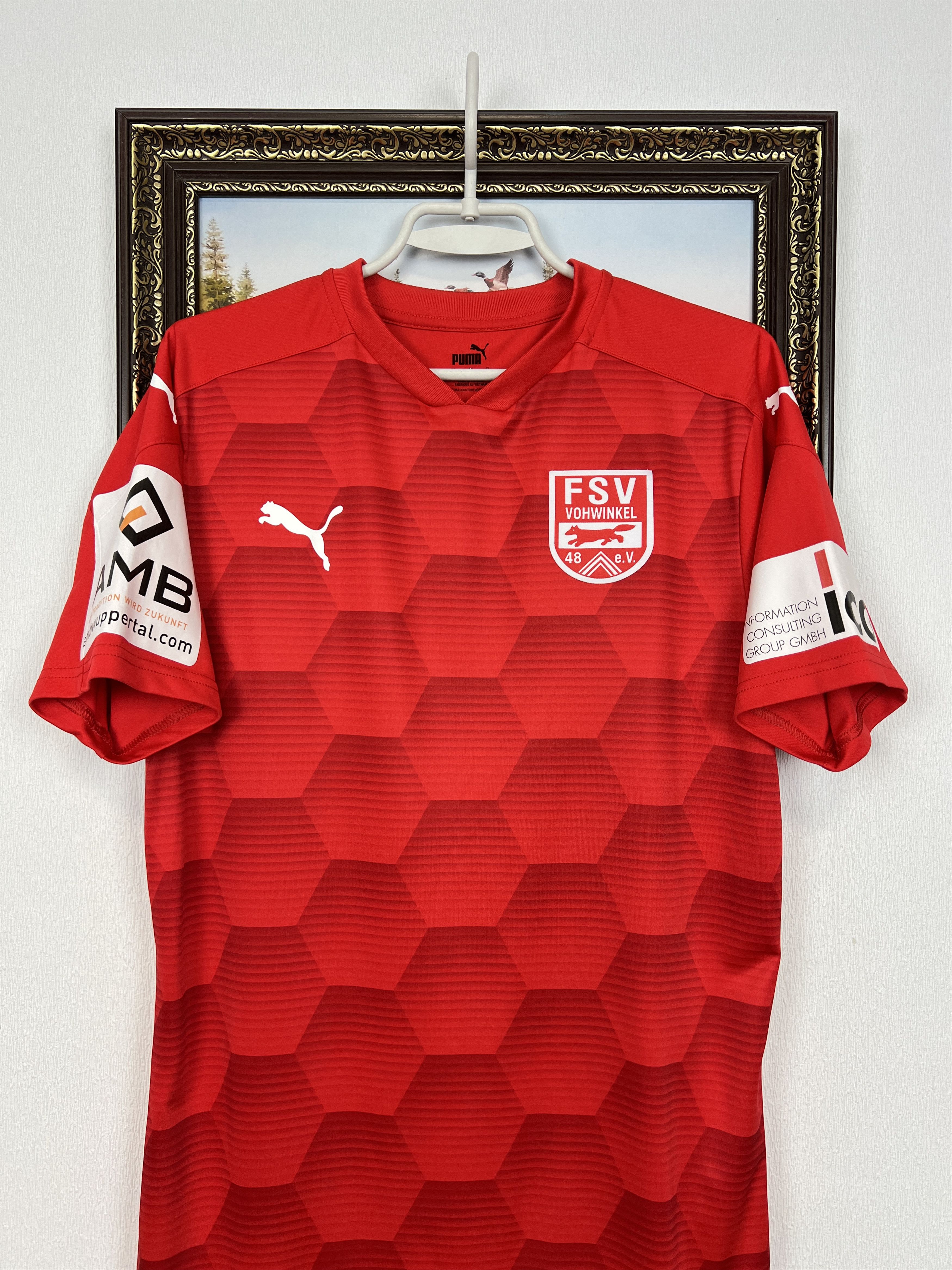 Puma FSV Vohwinkel Shirt Match Worn Baudenbacher Puma Tee Size US L / EU 52-54 / 3 - 2 Thumbnail