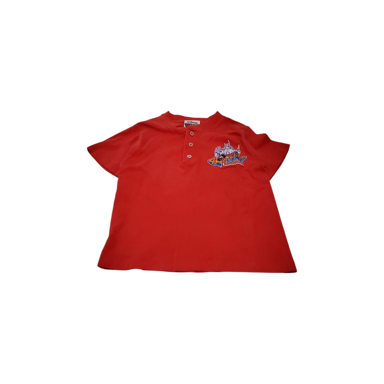 Disney 1995 Disneyland Embroidered Baby *YOUTH* Button T-Shirt Size US XXS / EU 40 - 1 Thumbnail