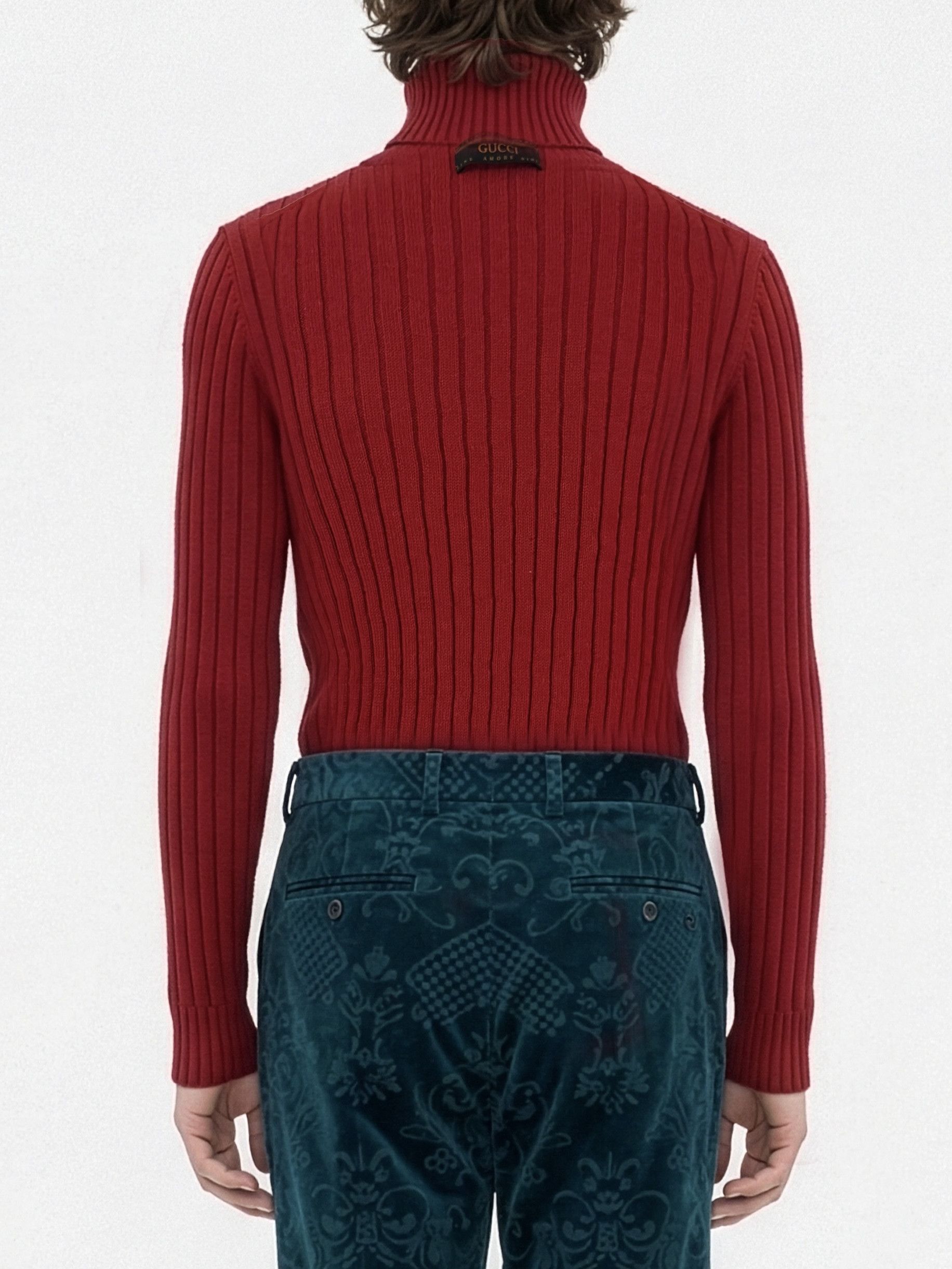 Gucci Gucci Alpaca Maison Amour Turtleneck Size US L / EU 52-54 / 3 - 2 Thumbnail