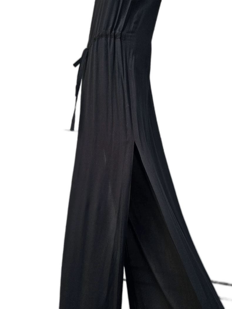 Ann Demeulemeester DEMY X-LONG HIGH SLIT LONG SLEEVE DRESS