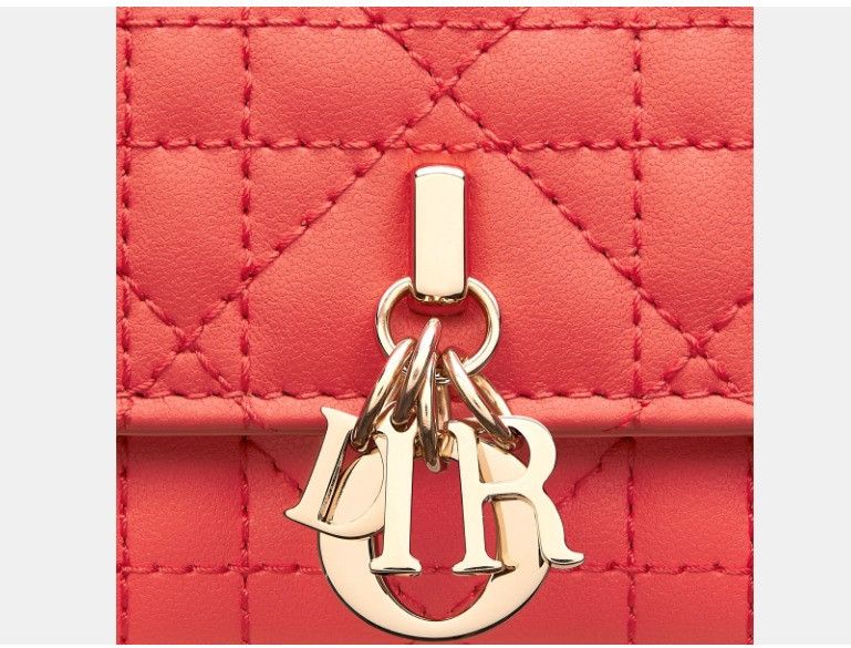 Dior o1w1db10325 Size: OS / S0966ON Glycine Wallet in Coral Size ONE SIZE - 5 Thumbnail