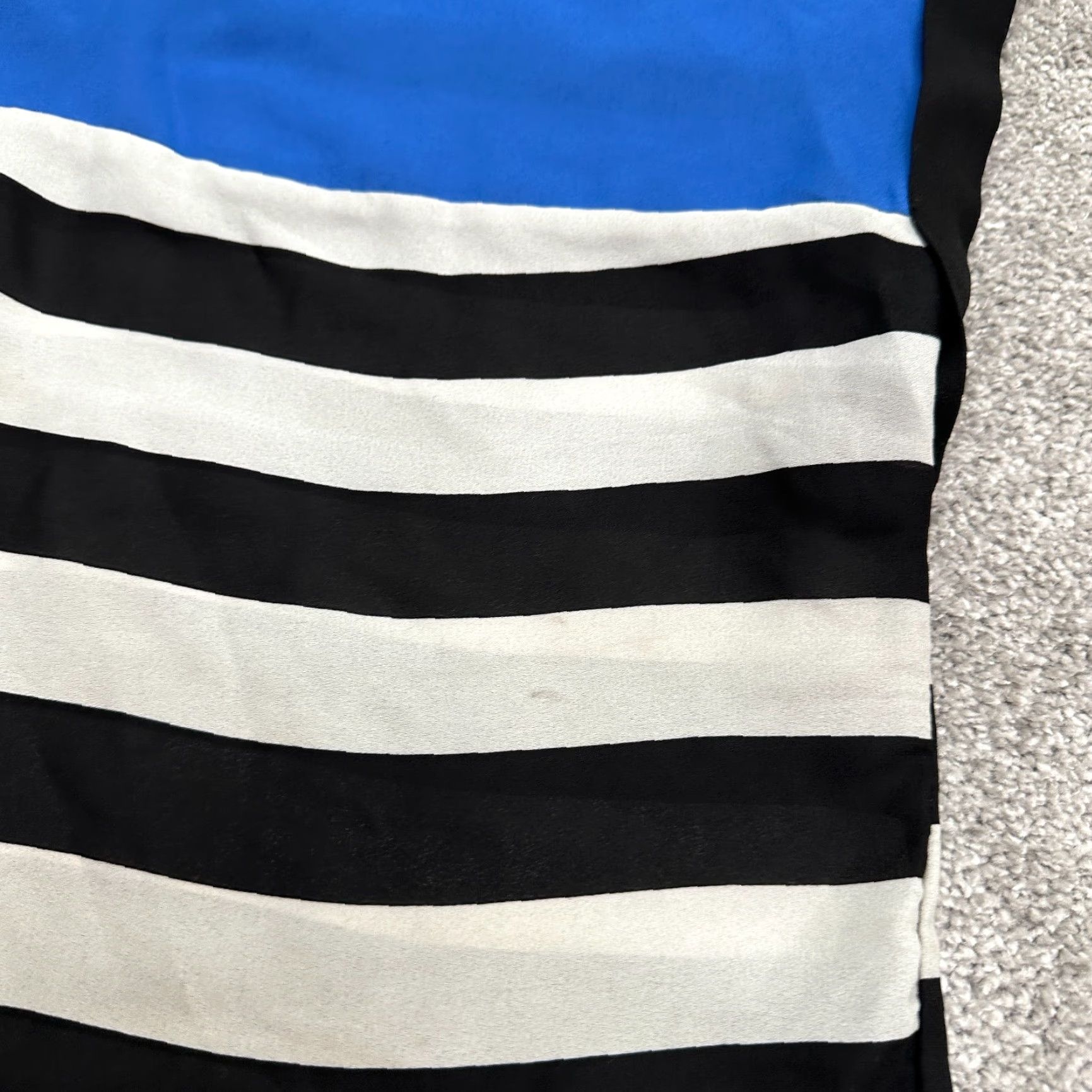 Vintage Ashley Stewart Tunic Blouse Womens 12 Blue White Black Striped Sleeveless Casual Shirt Size XL / US 12-14 / IT 48-50 - 4 Thumbnail