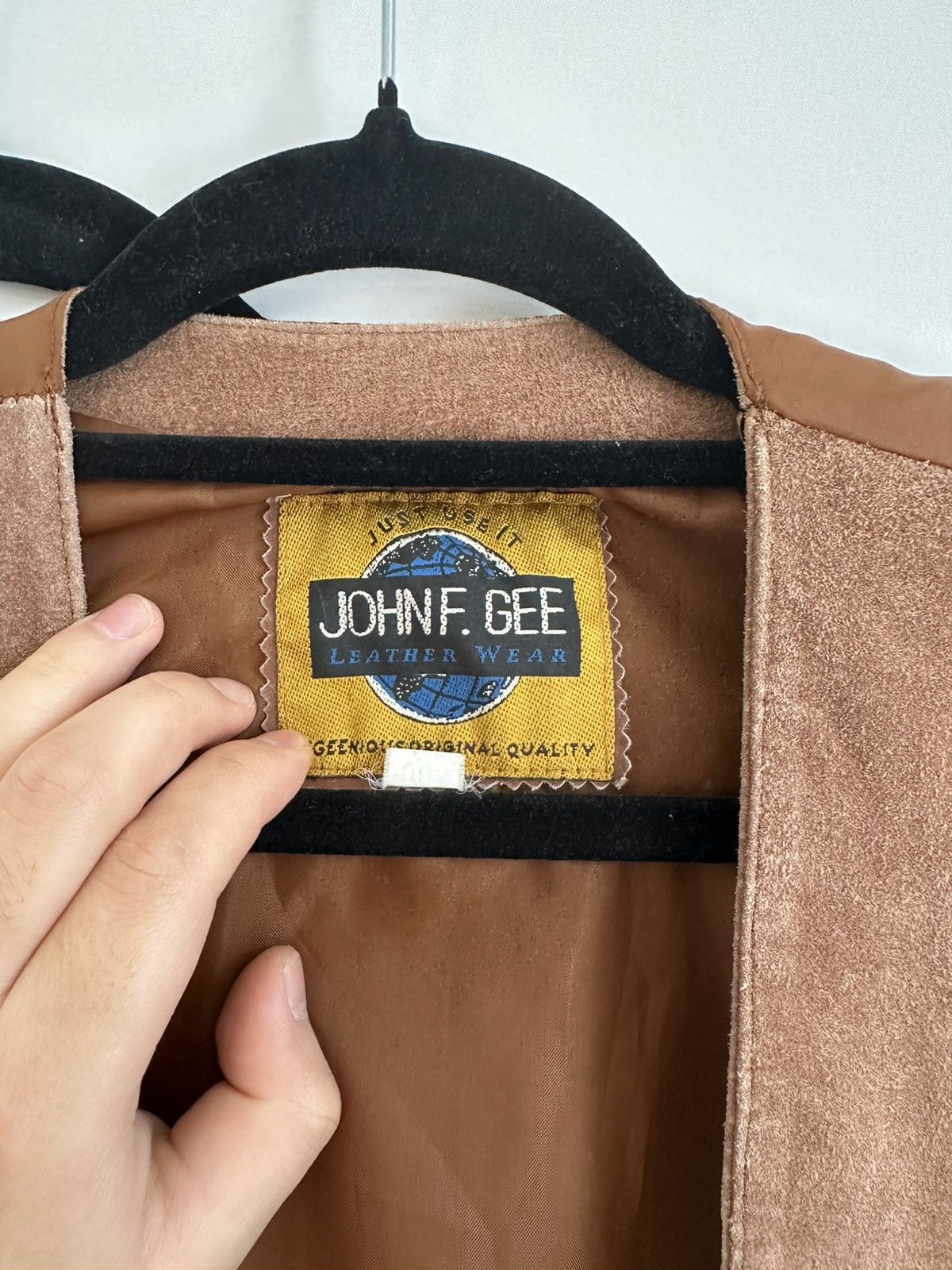 Designer × Vintage JOHN F GEE cowboy leather vest Size US M / EU 48-50 / 2 - 3 Thumbnail
