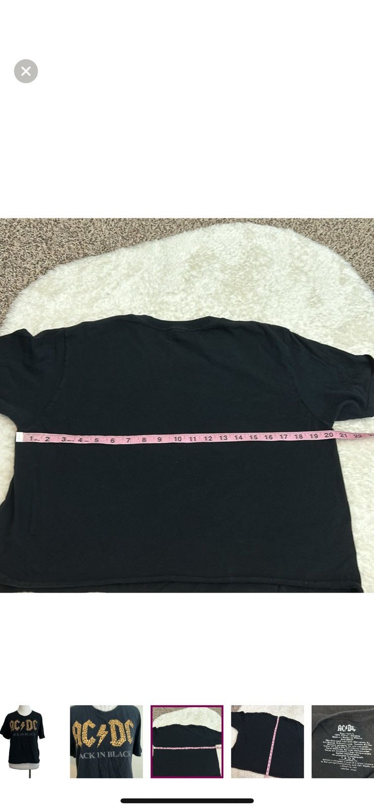 AC/DC Ac/dc large cropped band tee Size L / US 10 / IT 46 - 5 Thumbnail