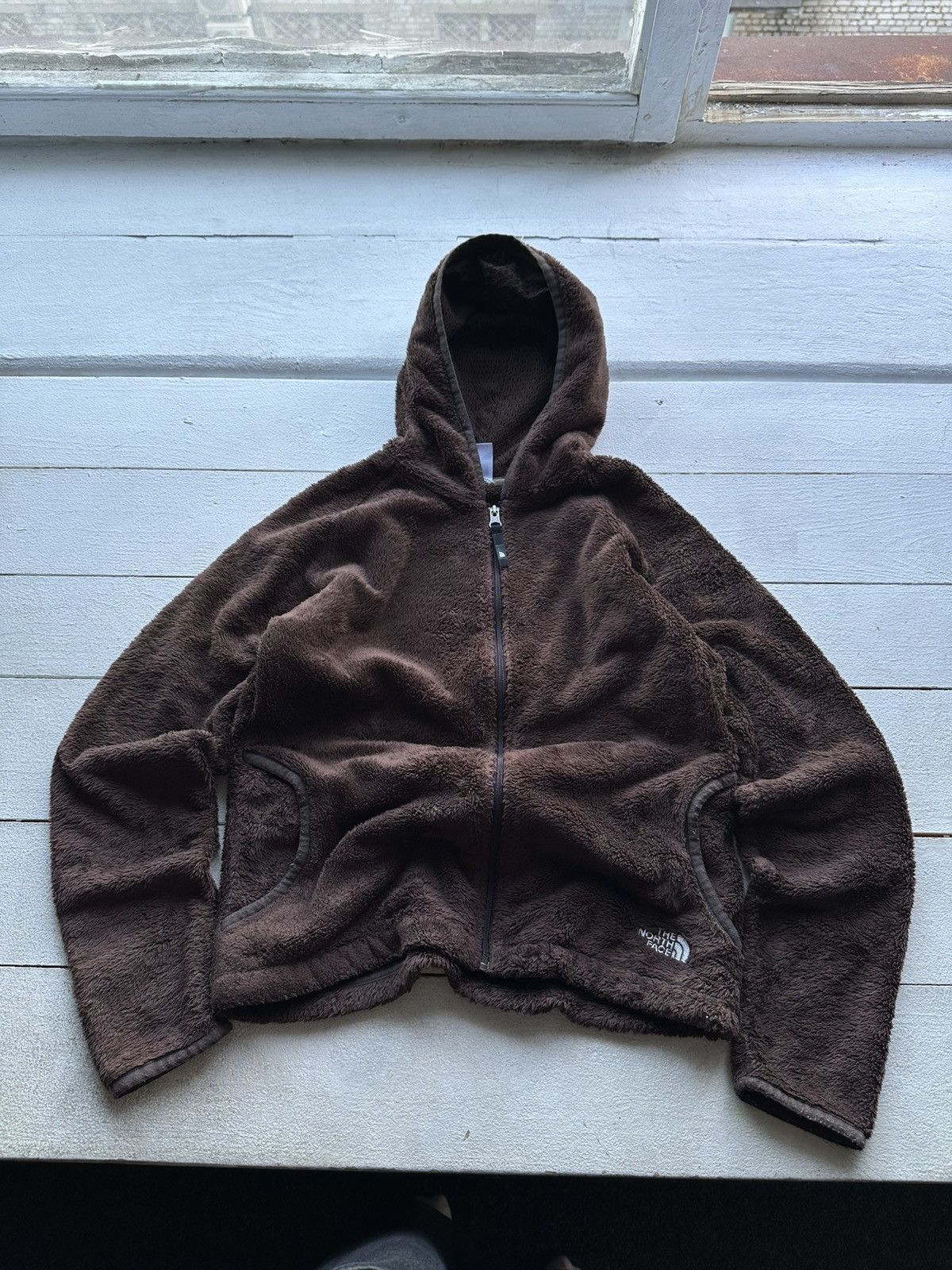 The North Face 🚨Crazy Mocha Brown TNF Fleece Zip-Up Jacket Cozy Fuzzy Size M / US 6-8 / IT 42-44 - 1 Thumbnail
