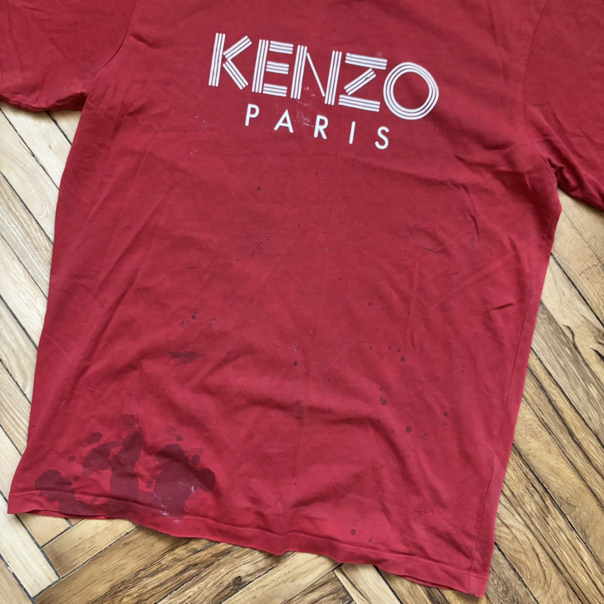 Kenzo Vintage Trashed Kenzo T-Shirt 90s ERD Y2K Rare Size US L / EU 52-54 / 3 - 3 Thumbnail