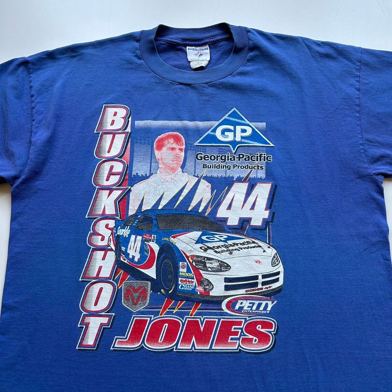 Jerzees Vintage Y2K Nascar Racing Buckshot Dodge Graphic T Shirt XL Size US XL / EU 56 / 4 - 2 Thumbnail