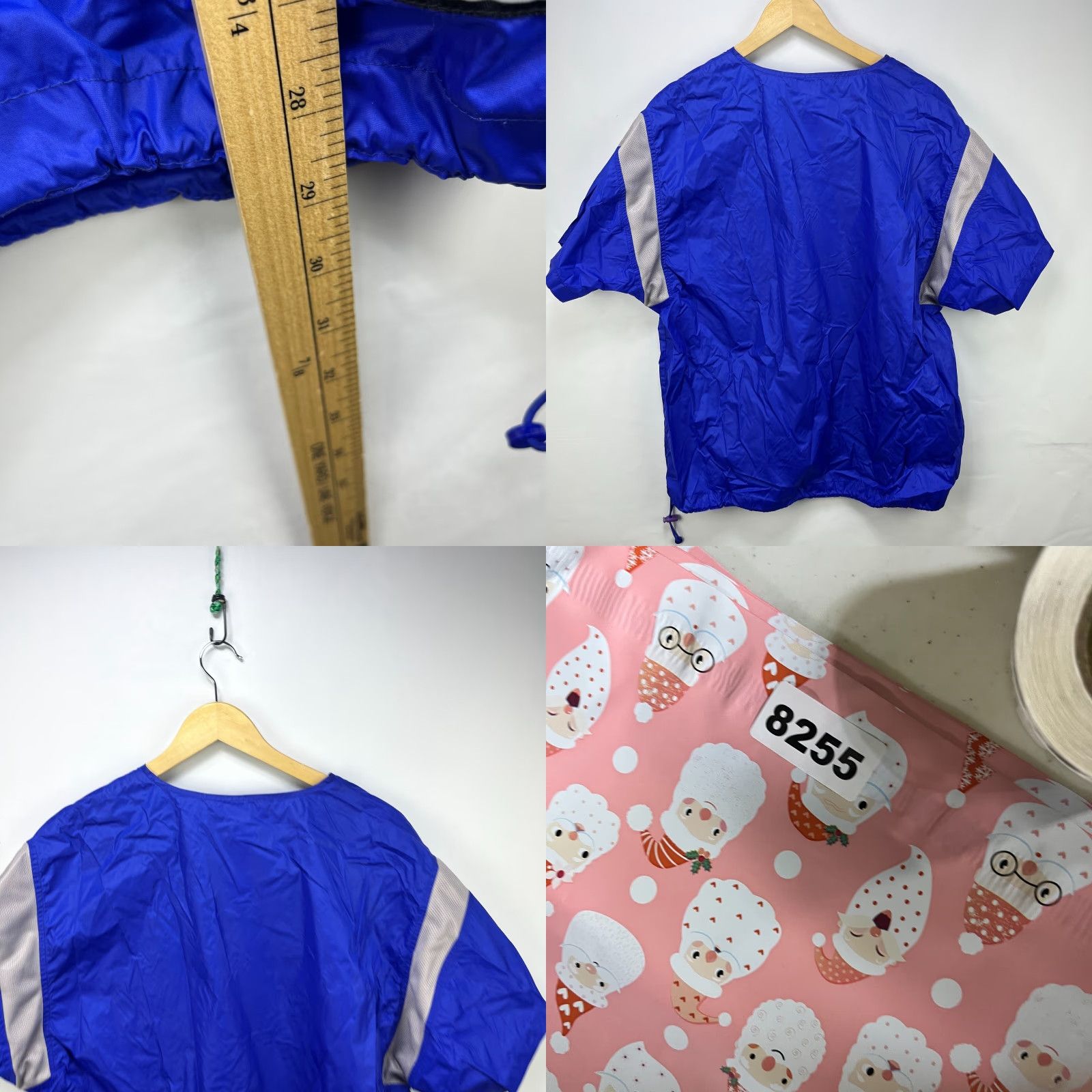 Adidas VINTAGE Adidas Windbreaker Short Sleeve Shirt Large Blue 90s Activewear Mens Jacket Size US L / EU 52-54 / 3 - 8 Thumbnail
