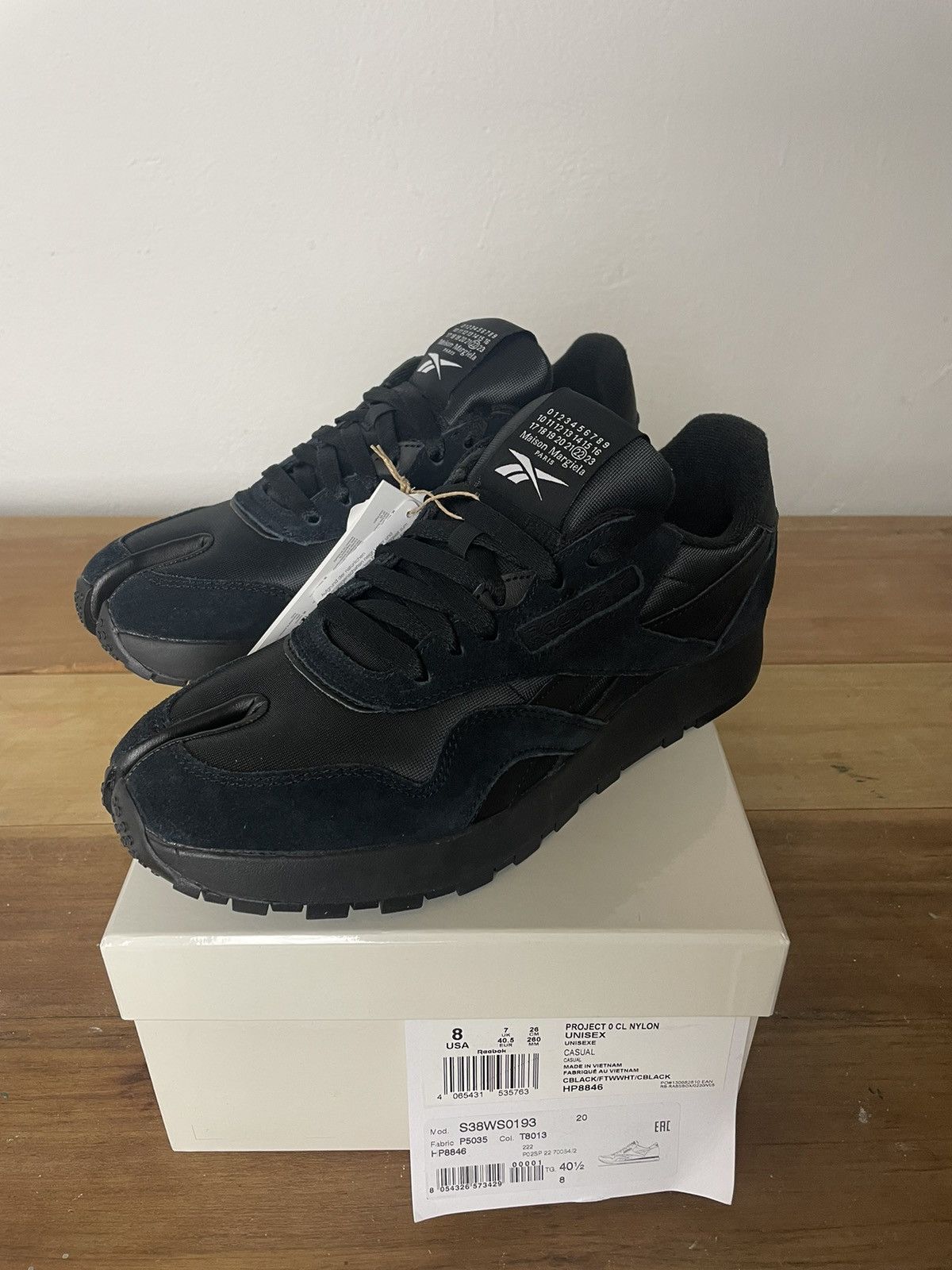Maison Margiela Maison Margiela x Reebok Tabi Sneakrs Black 40.5 41 41.5 Grailed