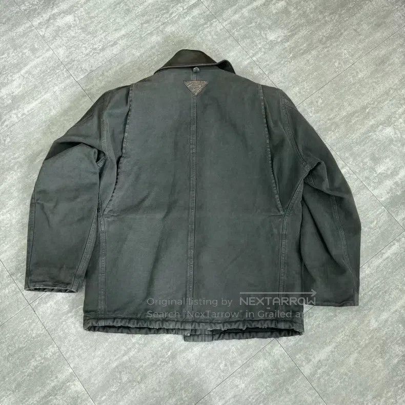 Prada Prada Leather Collar Carhartt Water Washed Work Jacket Size US XXS / EU 40 - 2 Thumbnail