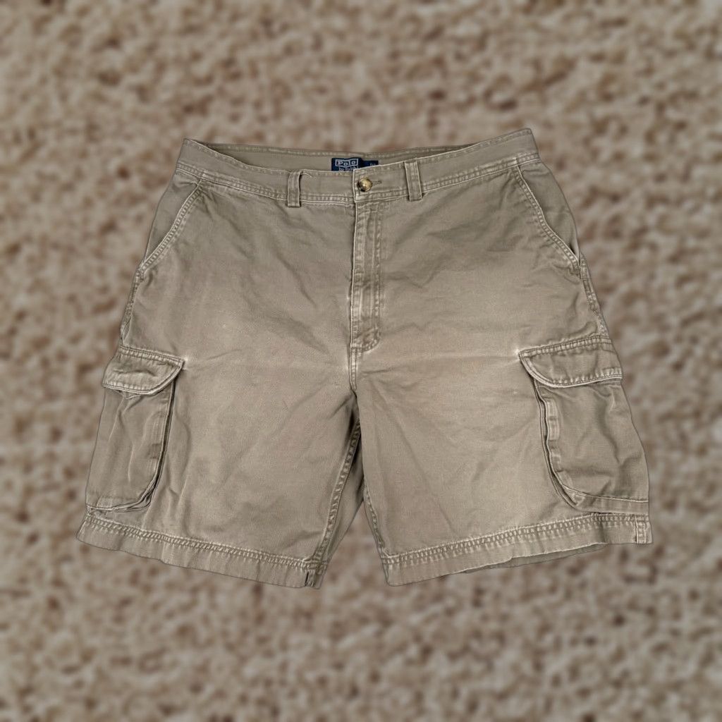 Polo Ralph Lauren Polo Ralph Lauren Shorts Men 40 Beige Cargo 100% Cotton Twill Hiking Camp 38x9 Size US L / EU 52-54 / 3 - 1 Thumbnail