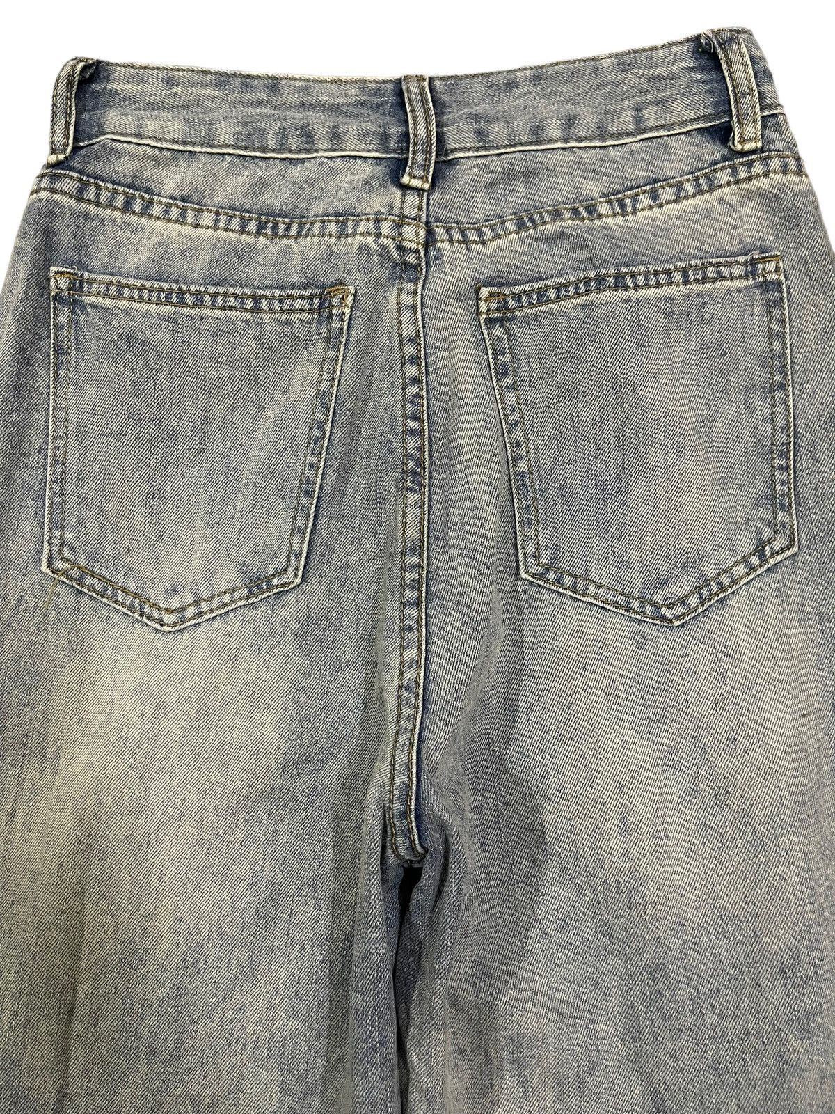 14th Addiction Vintage Japanese Brand Blue Wash Distressed Baggy Jeans Size 26" / US 2 / IT 38 - 4 Thumbnail