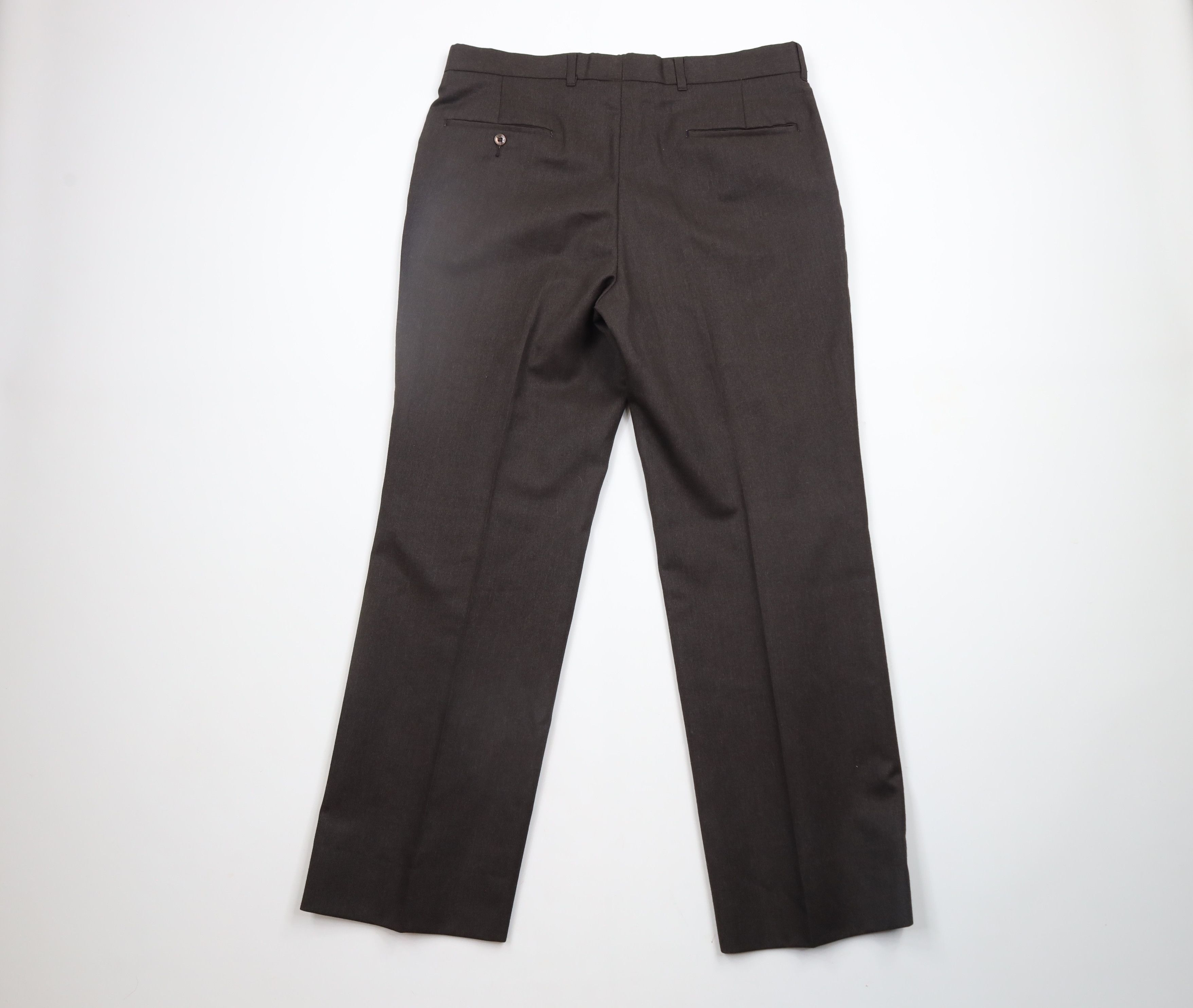 Vintage Vintage 70s Streetwear Wide Leg Bell Bottoms Pants Brown USA Size US 34 / EU 50 - 8 Thumbnail