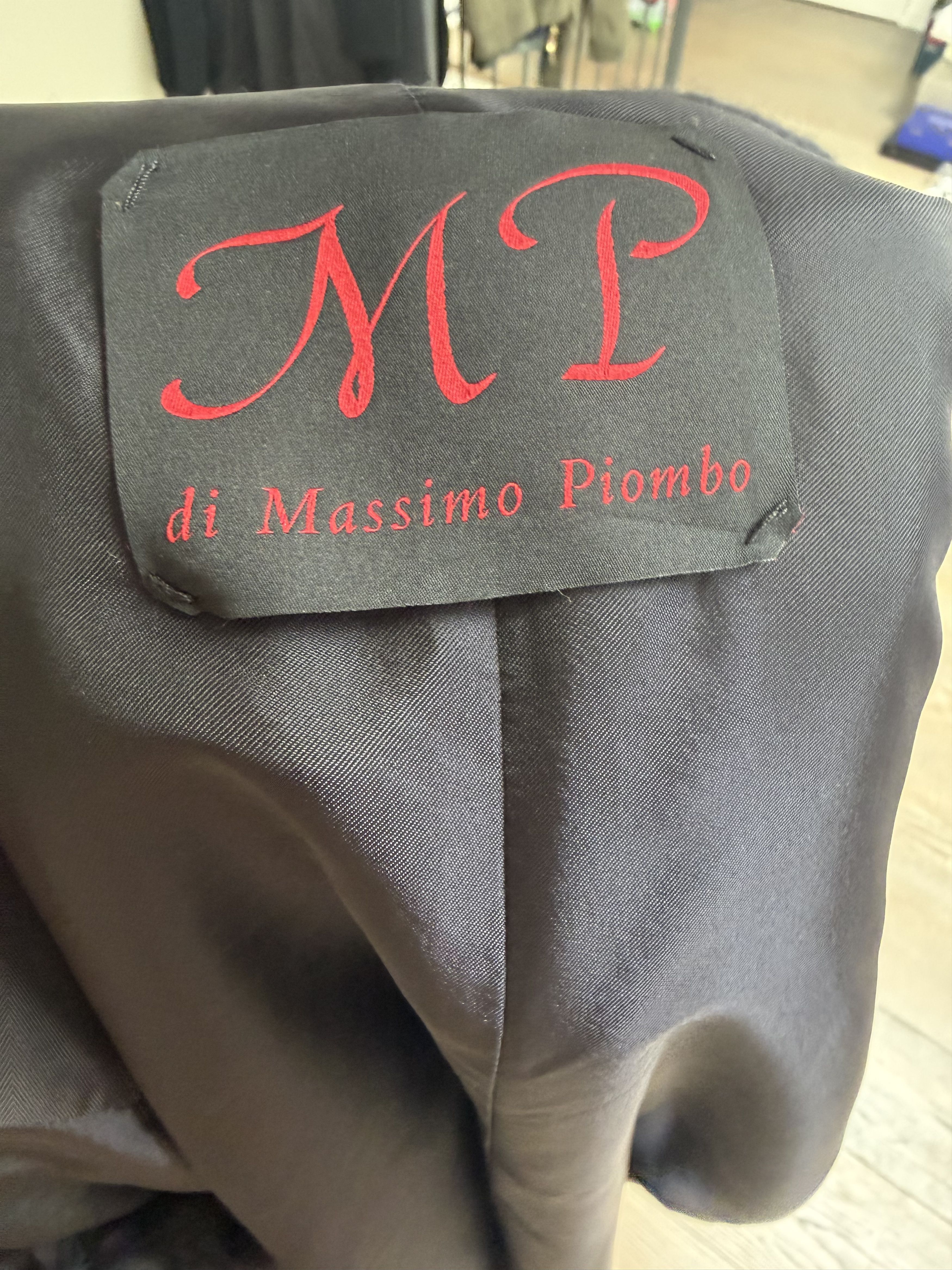 MP Massimo Piombo MP di Massimo Piombo Baby Alpaca Breasted Oversized Coat Size 48L - 4 Thumbnail