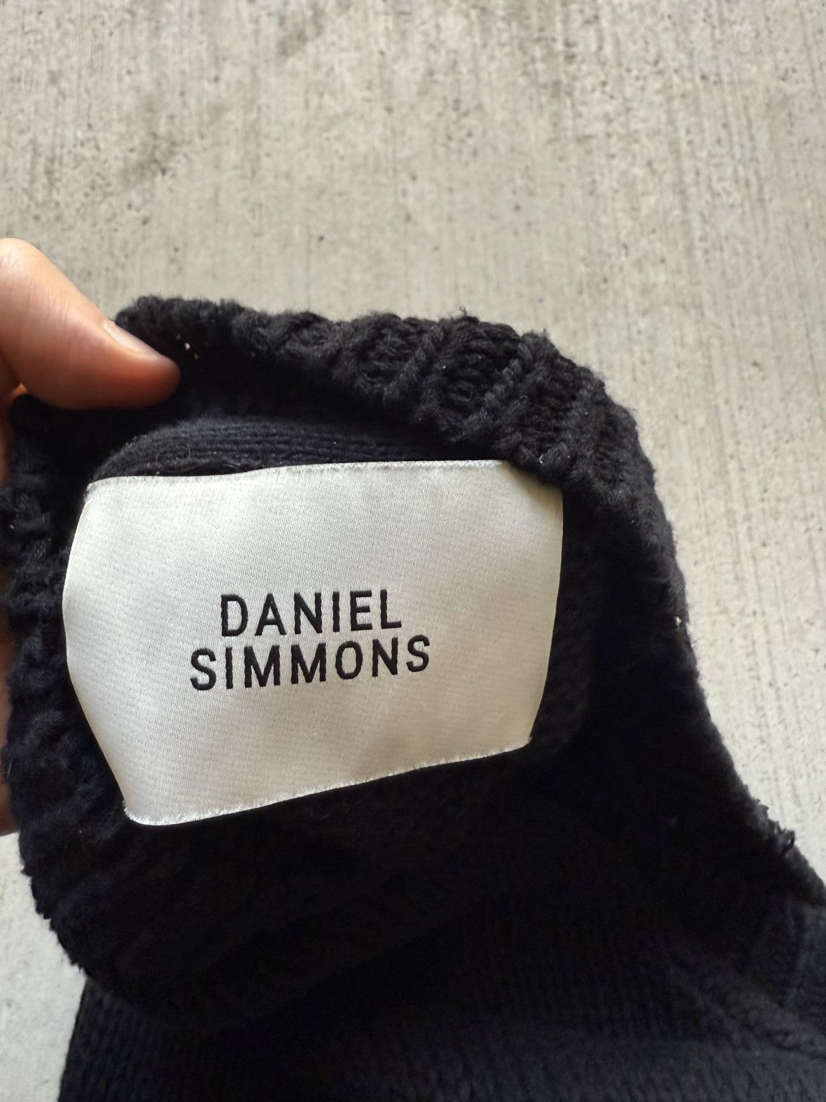 Daniel Simmons Distressed cotton knit sweater Size US L / EU 52-54 / 3 - 6 Thumbnail