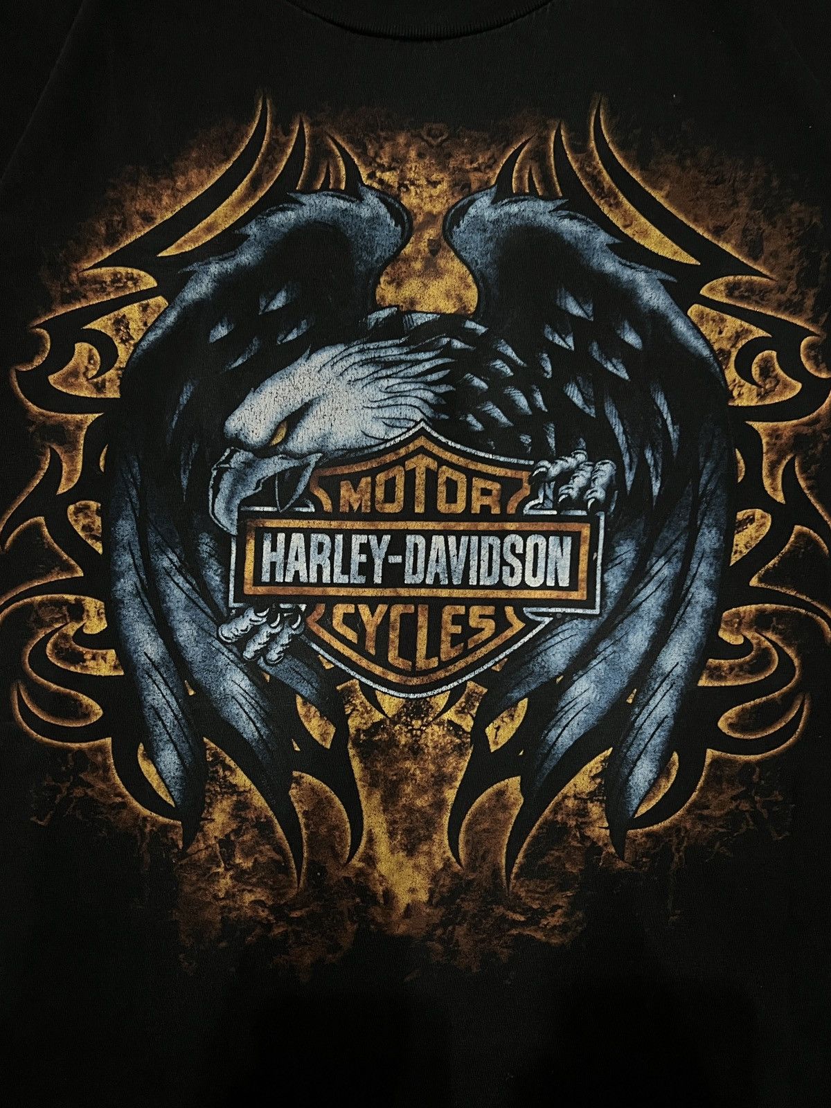 Harley Davidson Vintage Harley-Davidson Eagle Flame Graphic T-Shirt Size XL Size US XL / EU 56 / 4 - 2 Thumbnail