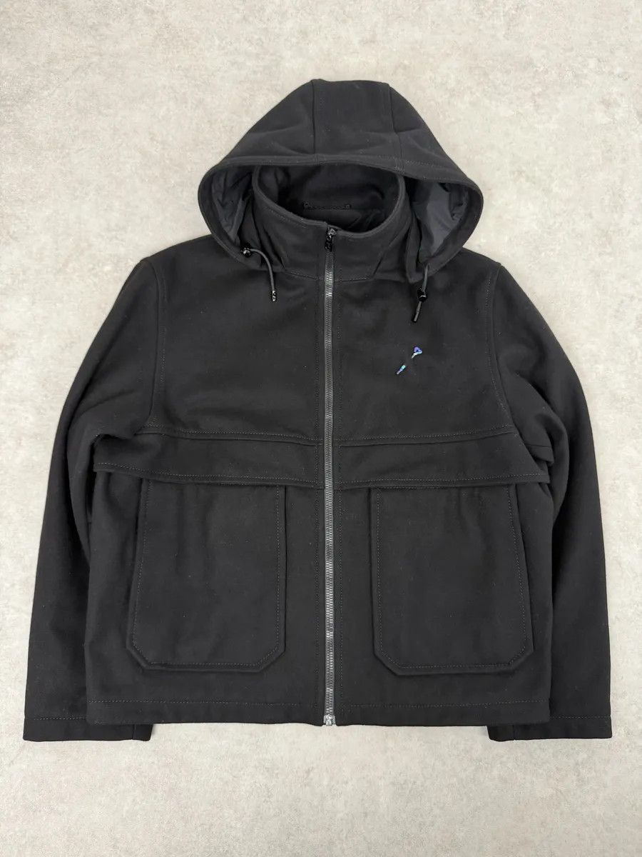 Louis Vuitton Louis Vuitton Black Wool Premium Hooded LV Jacket Size US L / EU 52-54 / 3 - 4 Thumbnail
