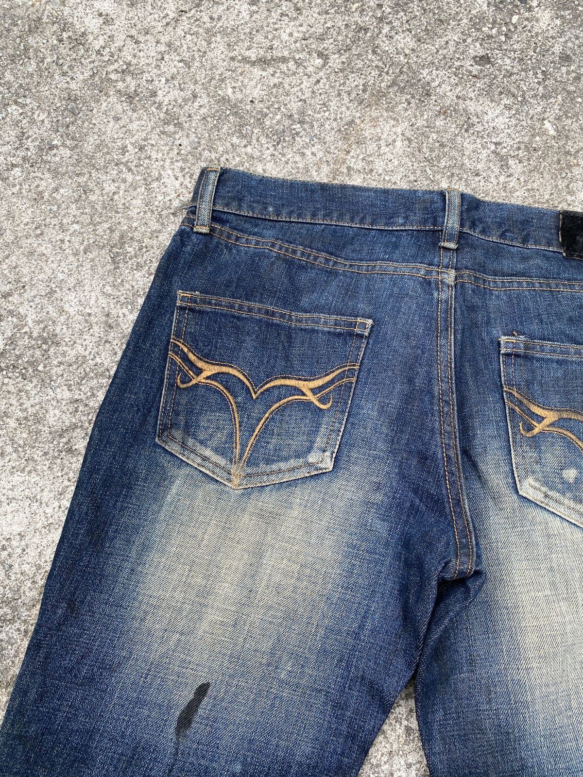 Jack Rose Japan Claws Mark Design Flare Denim