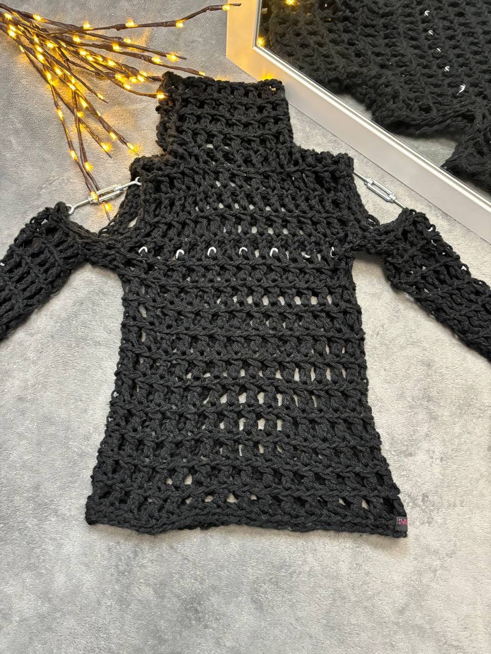 If Six Was Nine × Vintage Opium Mesh Knitted Gothic Unisex Sweater metal Owens Style Size US S / EU 44-46 / 1 - 7 Thumbnail