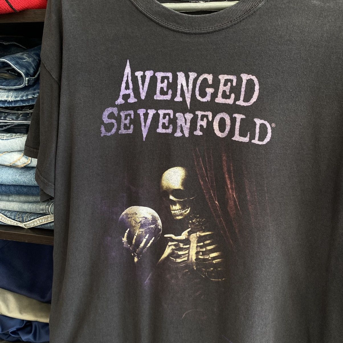 Band Tees Vintage Avenged Sevenfold Big Logo Graphic 00’s band tee Size US M / EU 48-50 / 2 - 2 Thumbnail