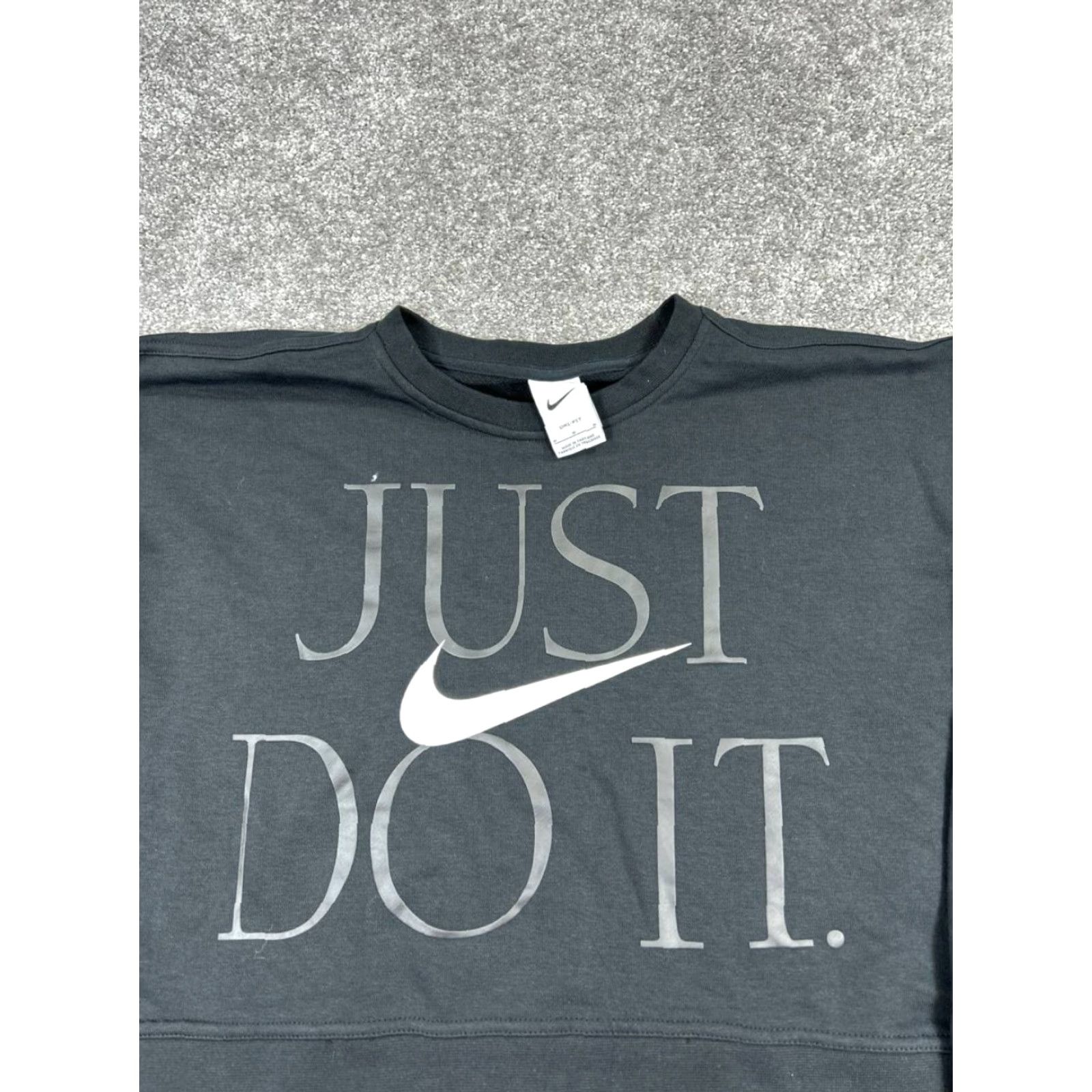 Nike Nike Sweatshirt Womens M Black Cotton Blend Pullover Crew Neck Long Sleeve Logo Activewear Winter Fall 2023 Sportswear Womens Size M / US 6-8 / IT 42-44 - 2 Thumbnail