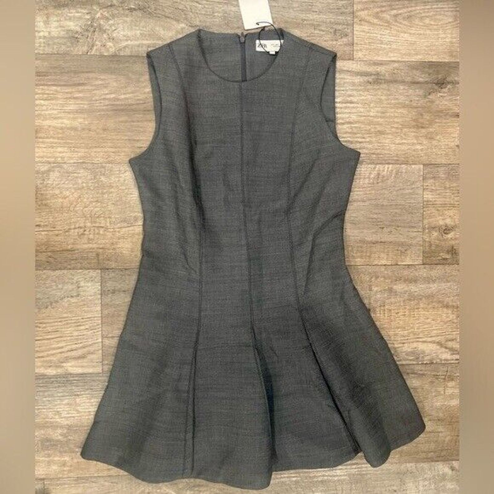 zara grey wool dress ZARA. Long grey knit dress Ts  Hibuy market