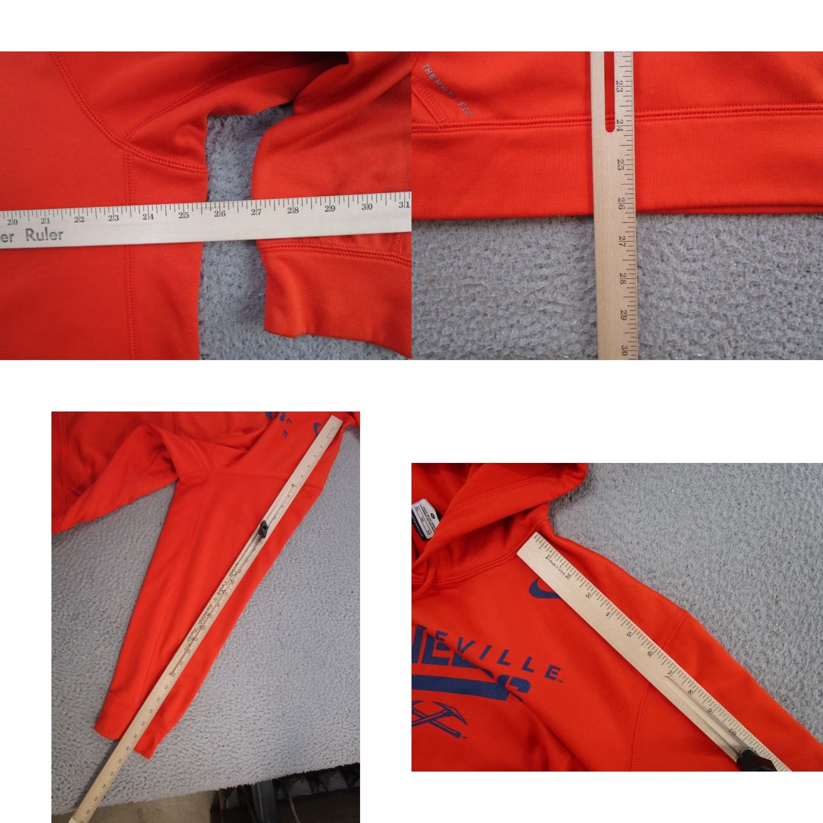 Nike Nike Therma Fit Hoodie Sweatshirt XL Men University Orange Pullover All Seasons Hooded Sports 90s Decade Size US XL / EU 56 / 4 - 8 Thumbnail