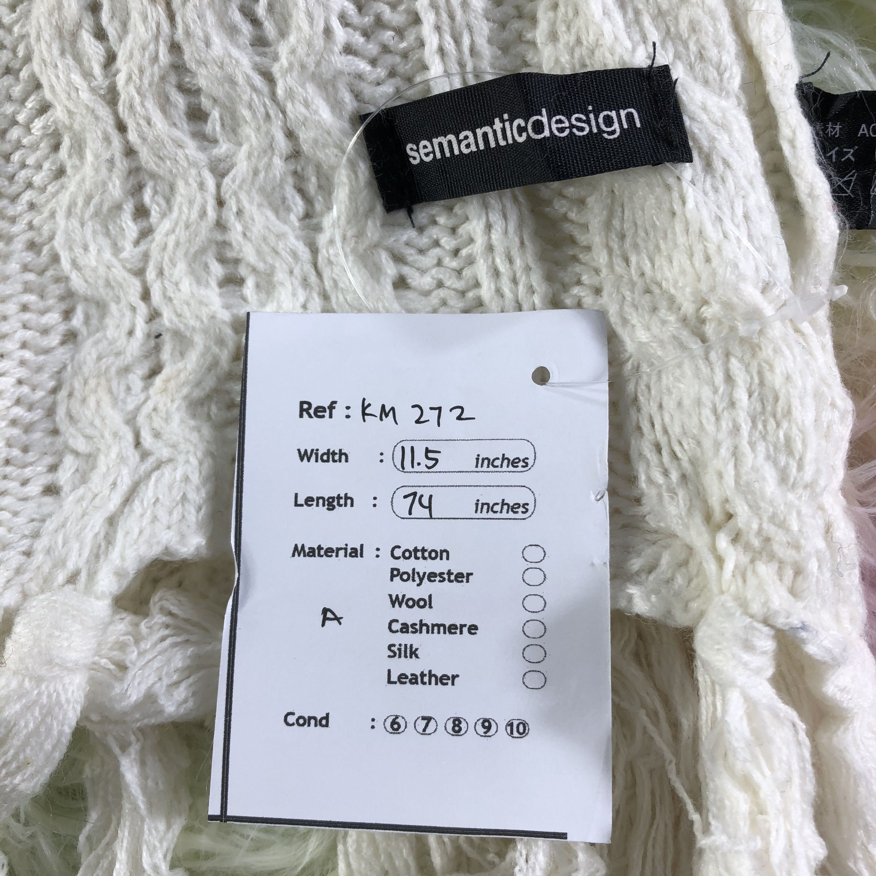semanticdesign semanticdesign Scarf / Muffler / Neckwear - KM272 Size ONE SIZE - 7 Thumbnail