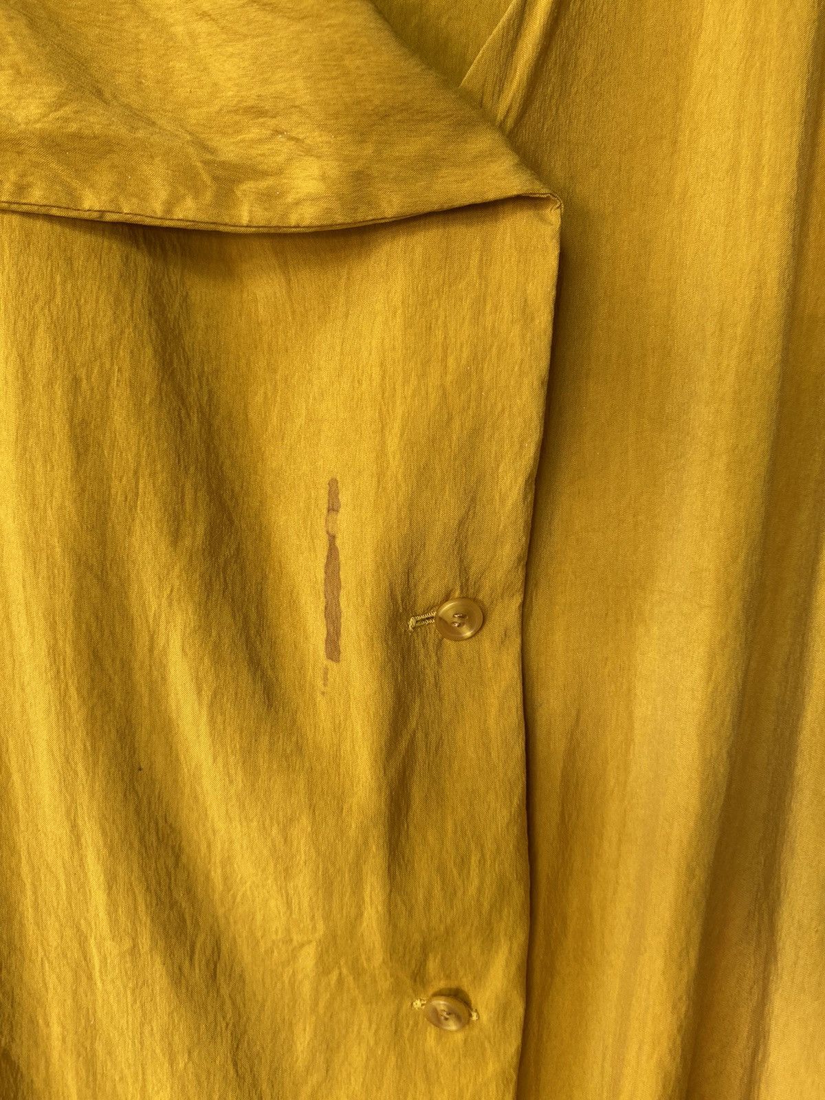 Yohji Yamamoto Yohji Yamamoto vintage yellow mustard blouse Size M / US 6-8 / IT 42-44 - 8 Thumbnail