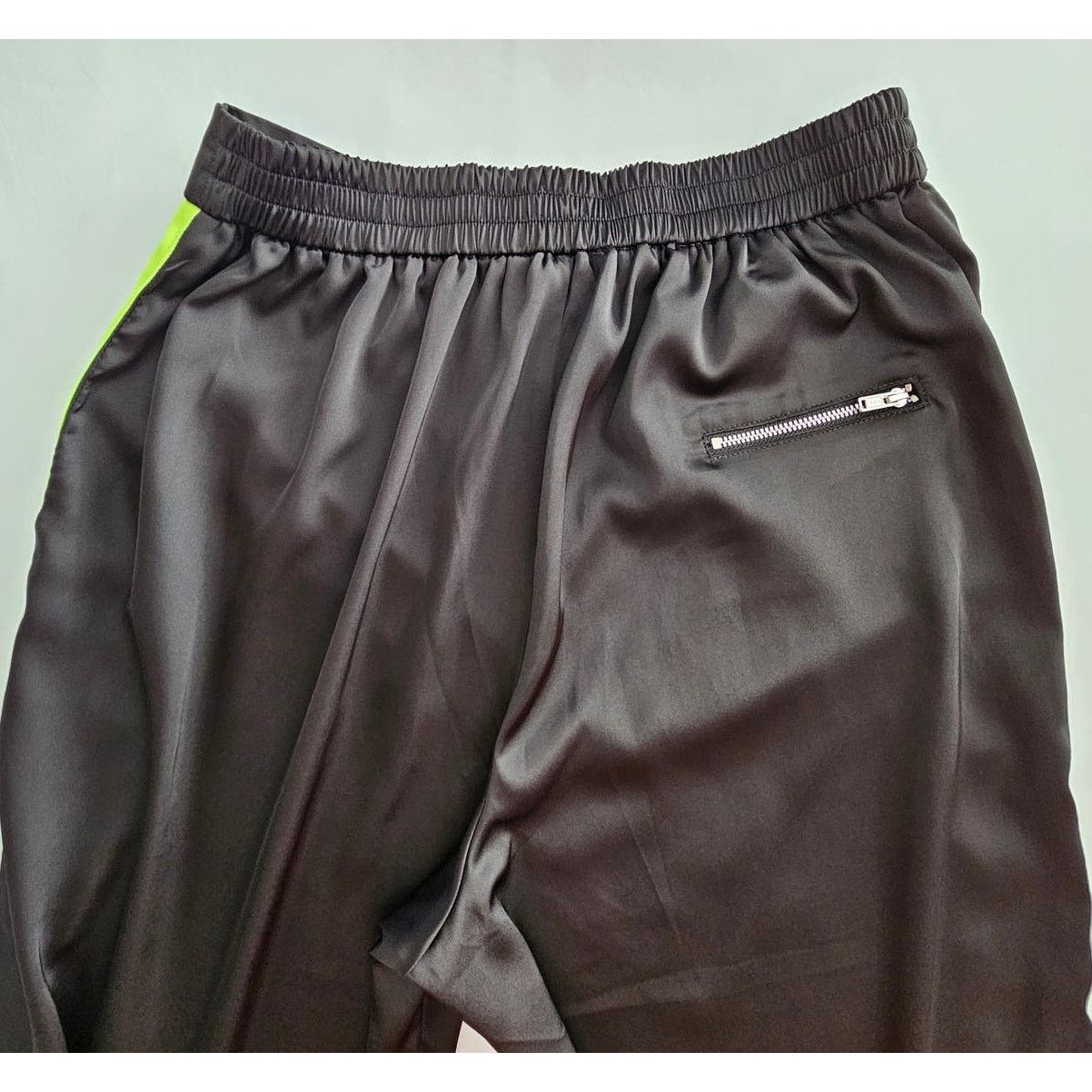 I.AM.GIA I.AM.GIA Black Wide Leg Pull-On Neon Stripe Silky Pants M Size 30" / US 8 / IT 44 - 7 Thumbnail