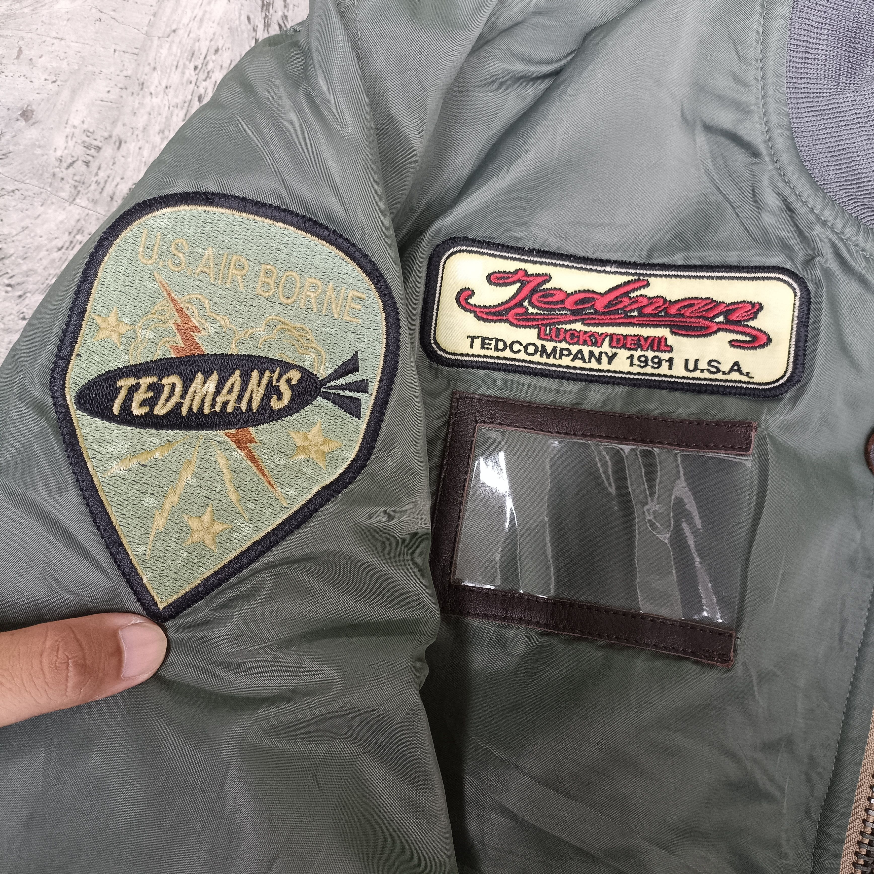 Tedman Vintage MA-1 flight jacket Bomber ted company Embroidery Size US S / EU 44-46 / 1 - 6 Thumbnail