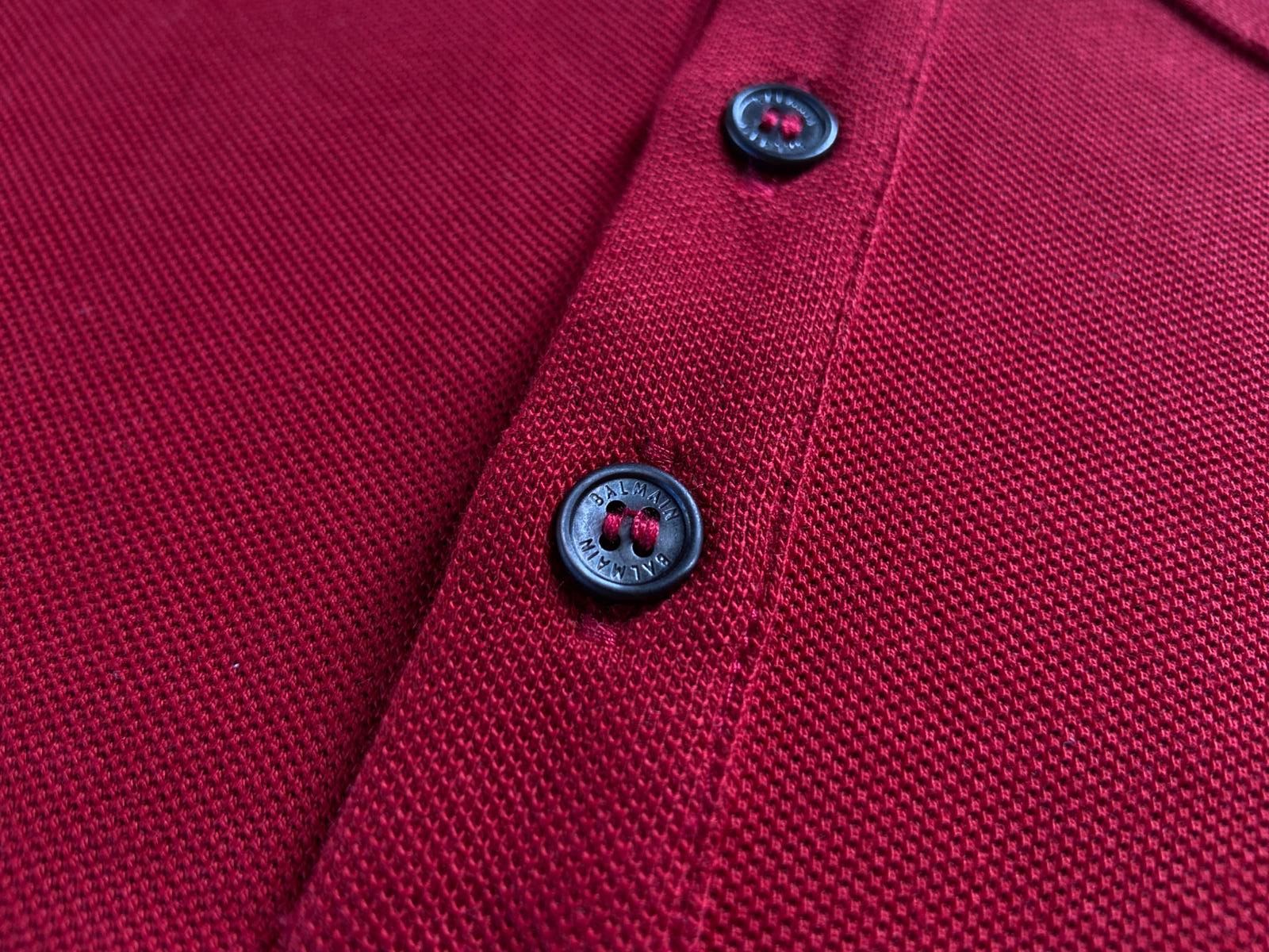 Balmain Balmain Red Wine Polo Size US M / EU 48-50 / 2 - 4 Thumbnail