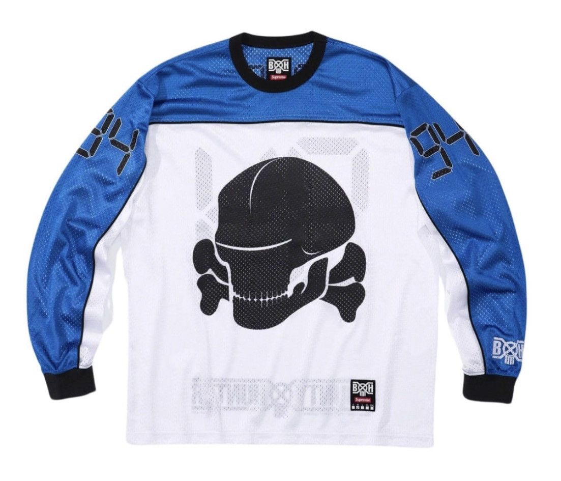 image of Bounty Hunter Moto Jersey Size Large White, Men's