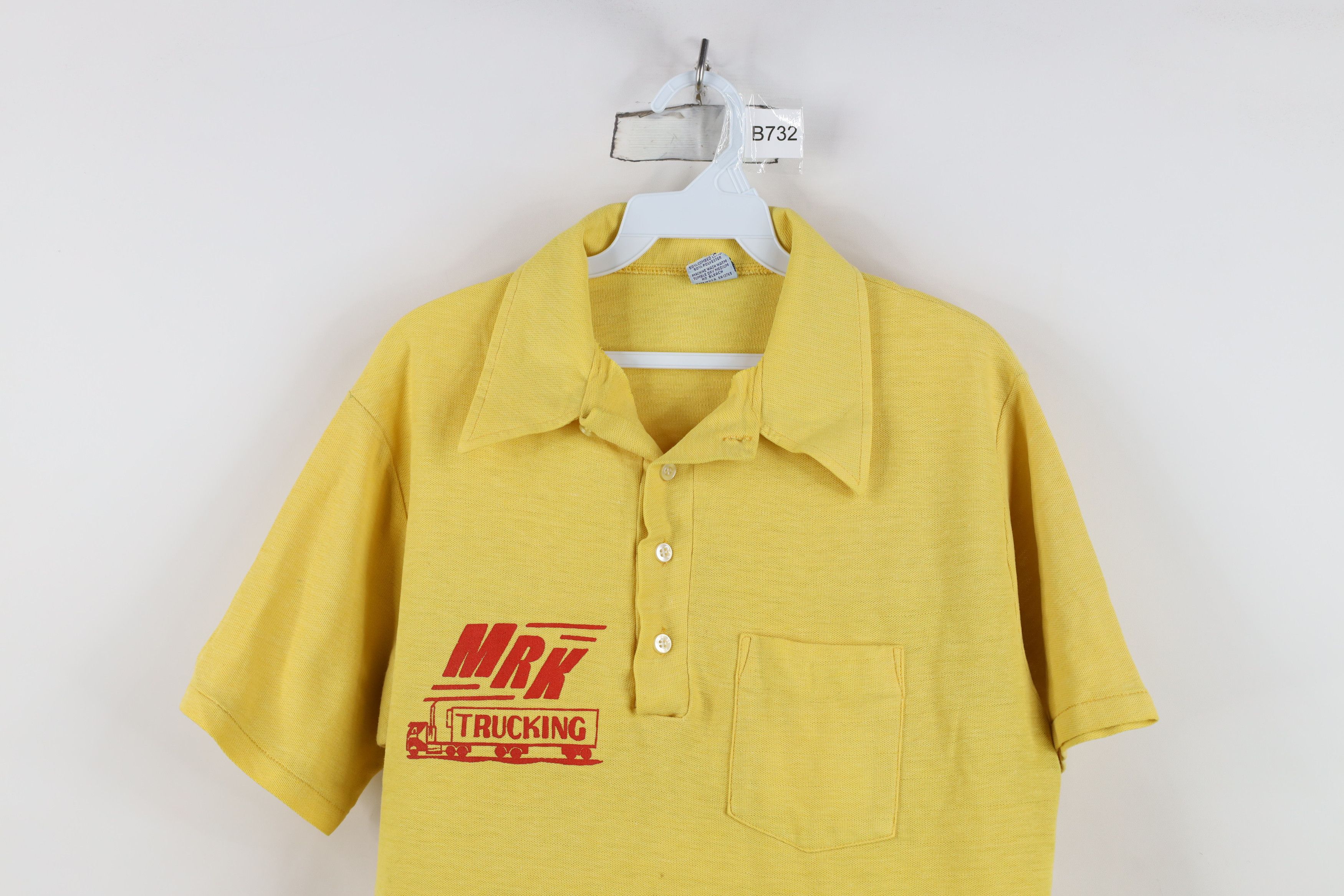 Vintage Vintage 70s Streetwear MRK Trucking Collared Knit Polo USA Size US XL / EU 56 / 4 - 2 Thumbnail