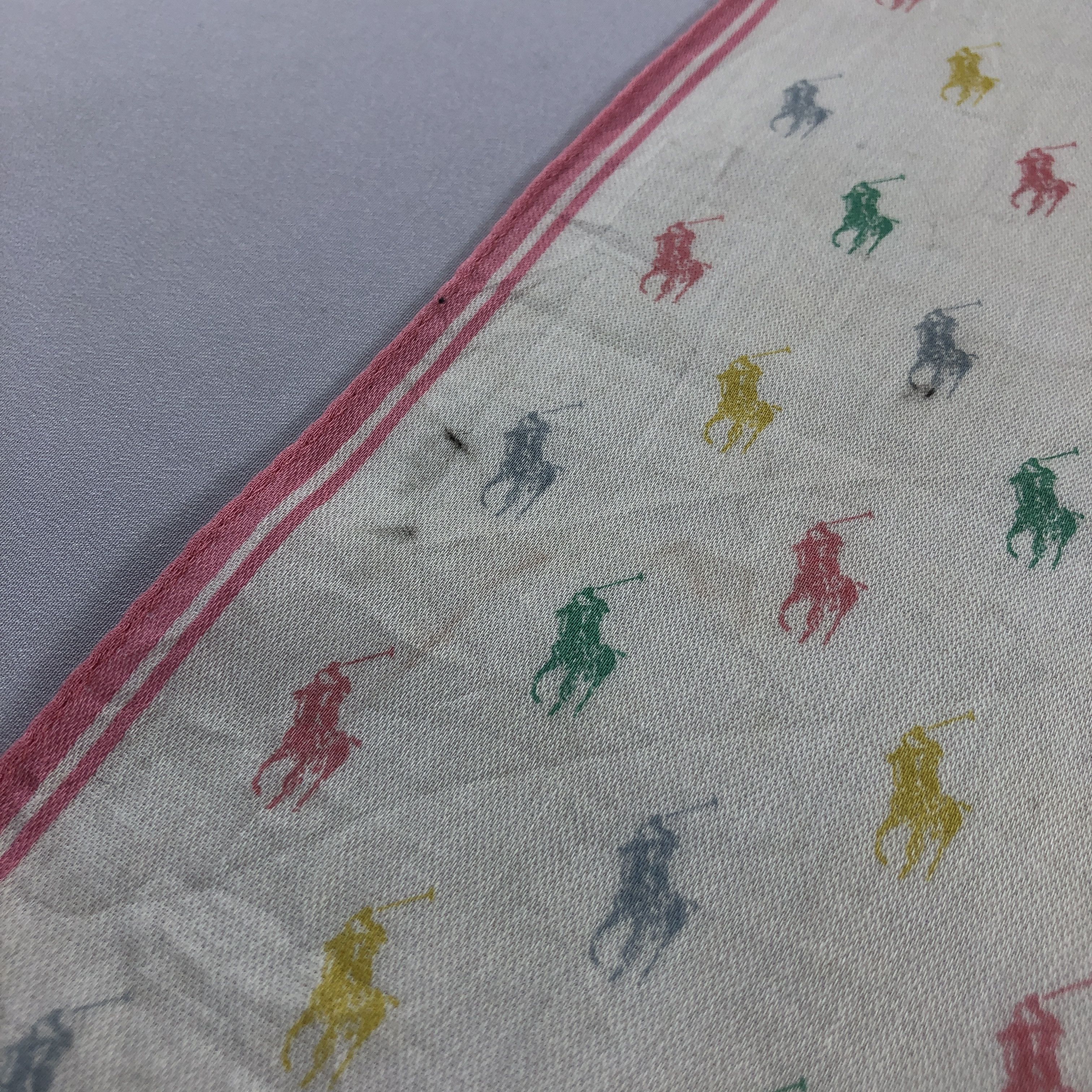 Polo Ralph Lauren × Vintage Polo Ralph Lauren Handkerchief Neckerchief Bandana H2528 Size ONE SIZE - 6 Thumbnail