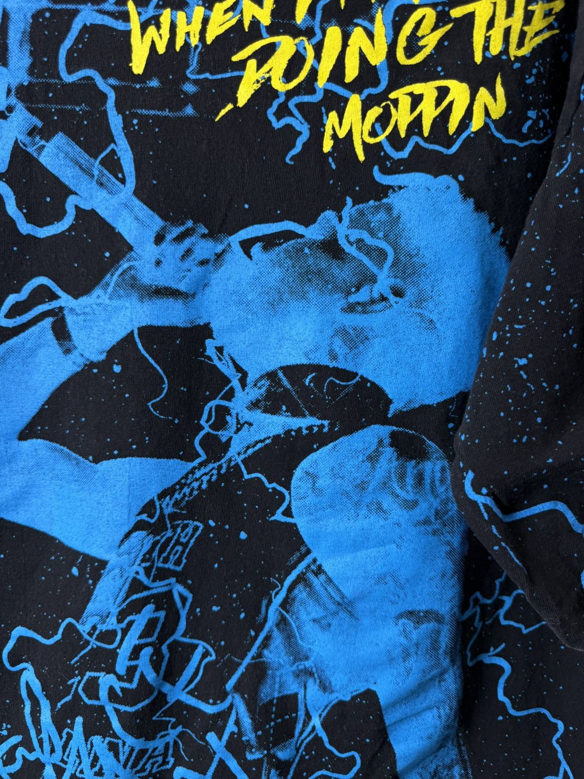 Rap Tees Rare Blue Face Baby Rap T Shirt Hip Hop Full Print Size US XL / EU 56 / 4 - 9 Thumbnail