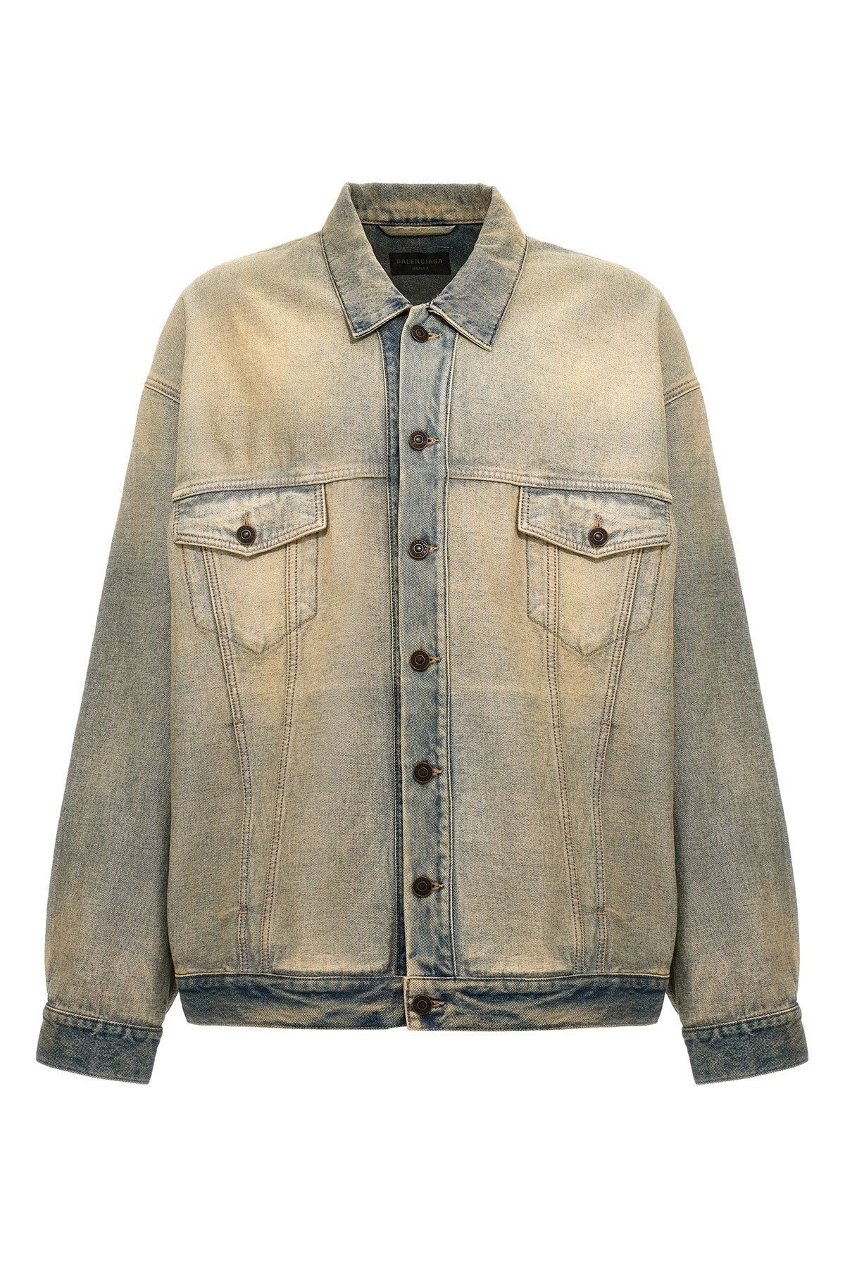 Balenciaga oversized denim jacket Size US L / EU 52-54 / 3 - 1 Thumbnail