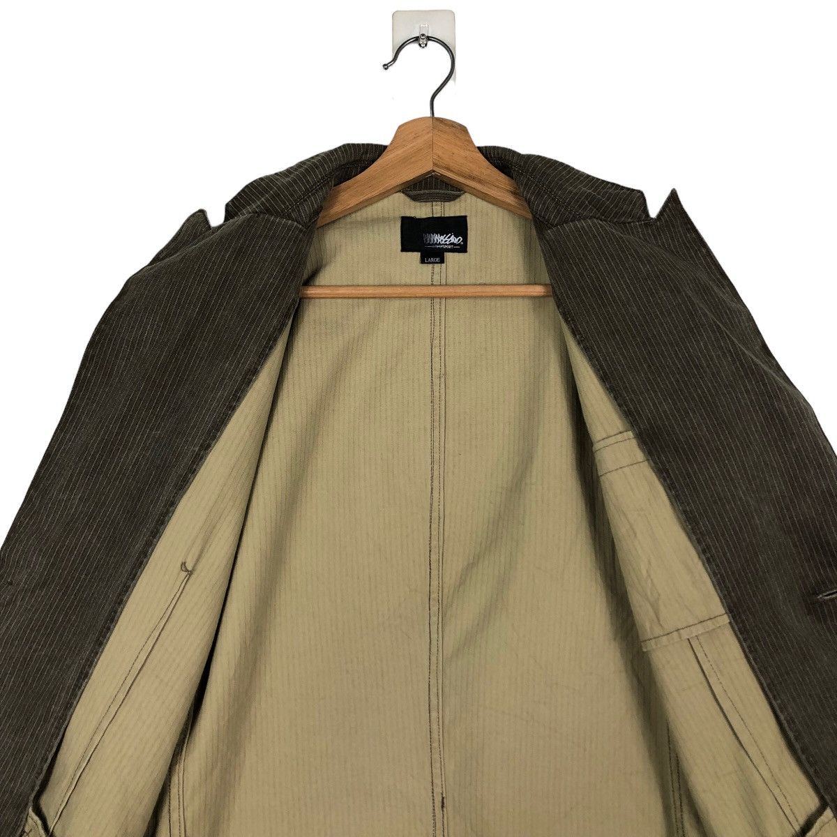 Issey Miyake 🔥Vintage Chore Hickory Work Jacket Mossimo Pigment Size US L / EU 52-54 / 3 - 14 Thumbnail