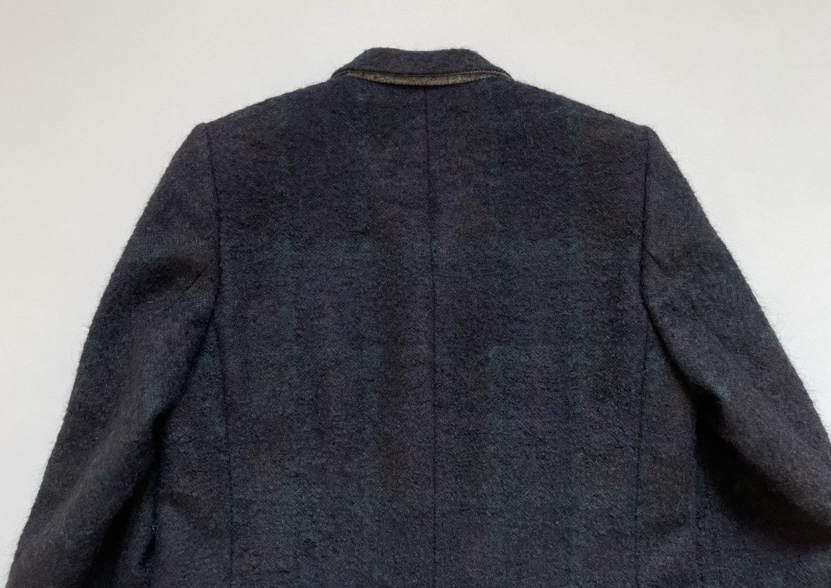 Dries Van Noten Black Boucle Check Wool Overcoat Size US S / EU 44-46 / 1 - 15 Thumbnail