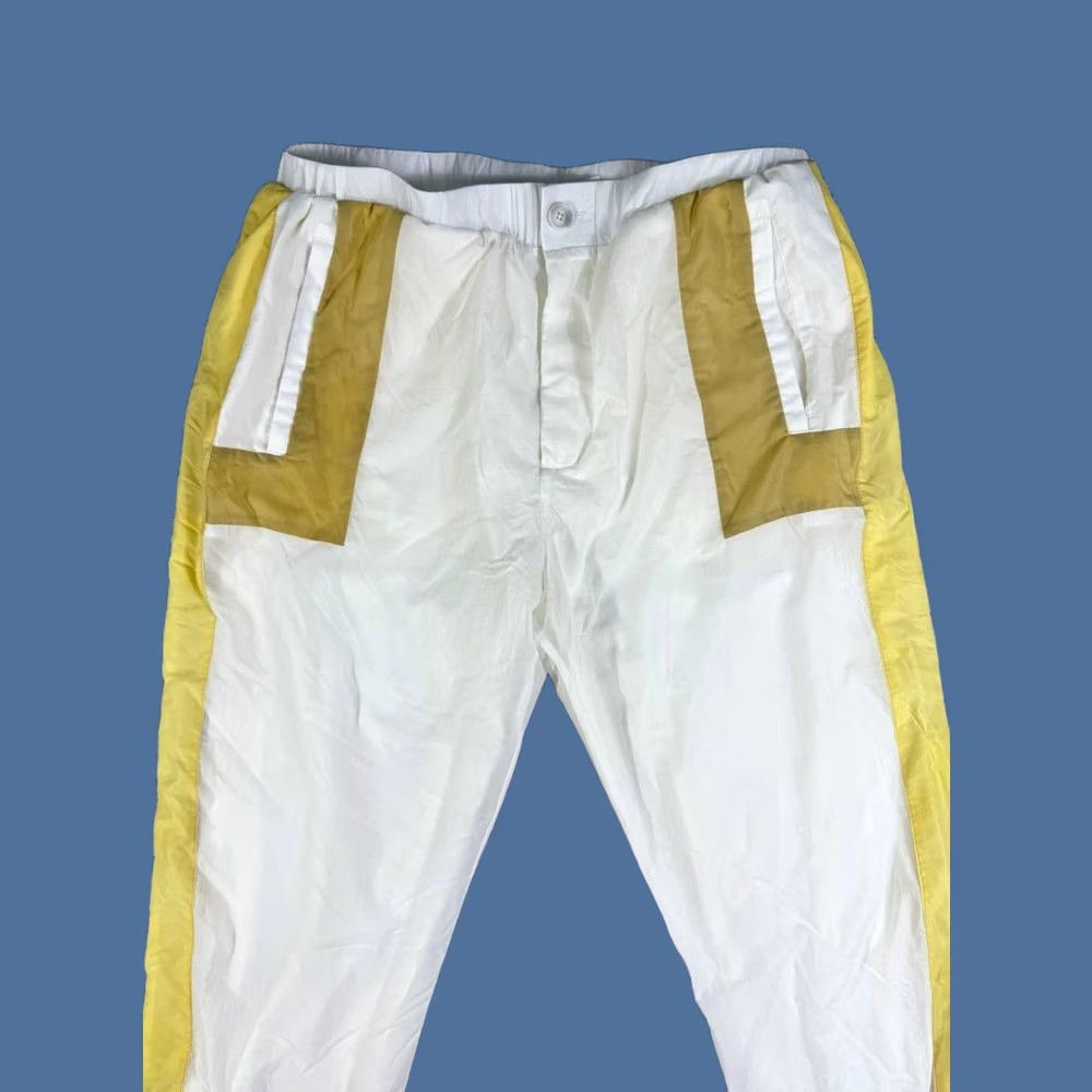 Hugo Boss HUGO BOSS Jogger Pants White Color Blocked Relaxed Drawstring Men's Small Pants S Jogger White Men Regular Size Regular Shirts? Size US 29 - 1 Thumbnail
