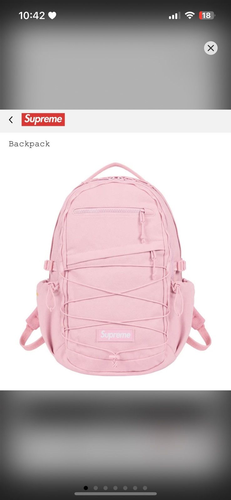 Supreme バックパック ピンク　マゼンダ Supreme Backpack (SS22) Pink - SS22 - US