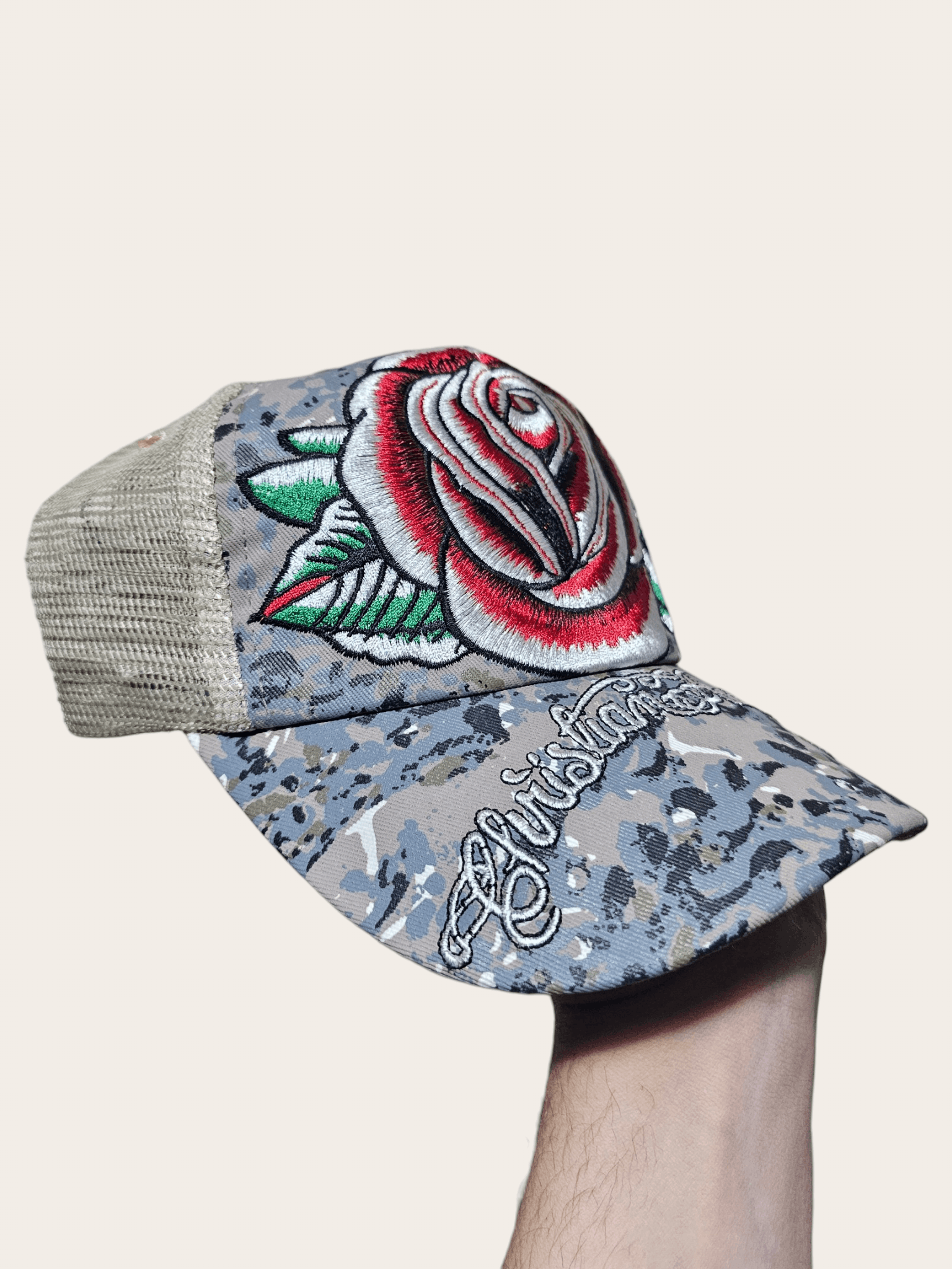 Christian Audigier Christian Audiger Rose Tattoo y2k Hat Size ONE SIZE - 4 Thumbnail