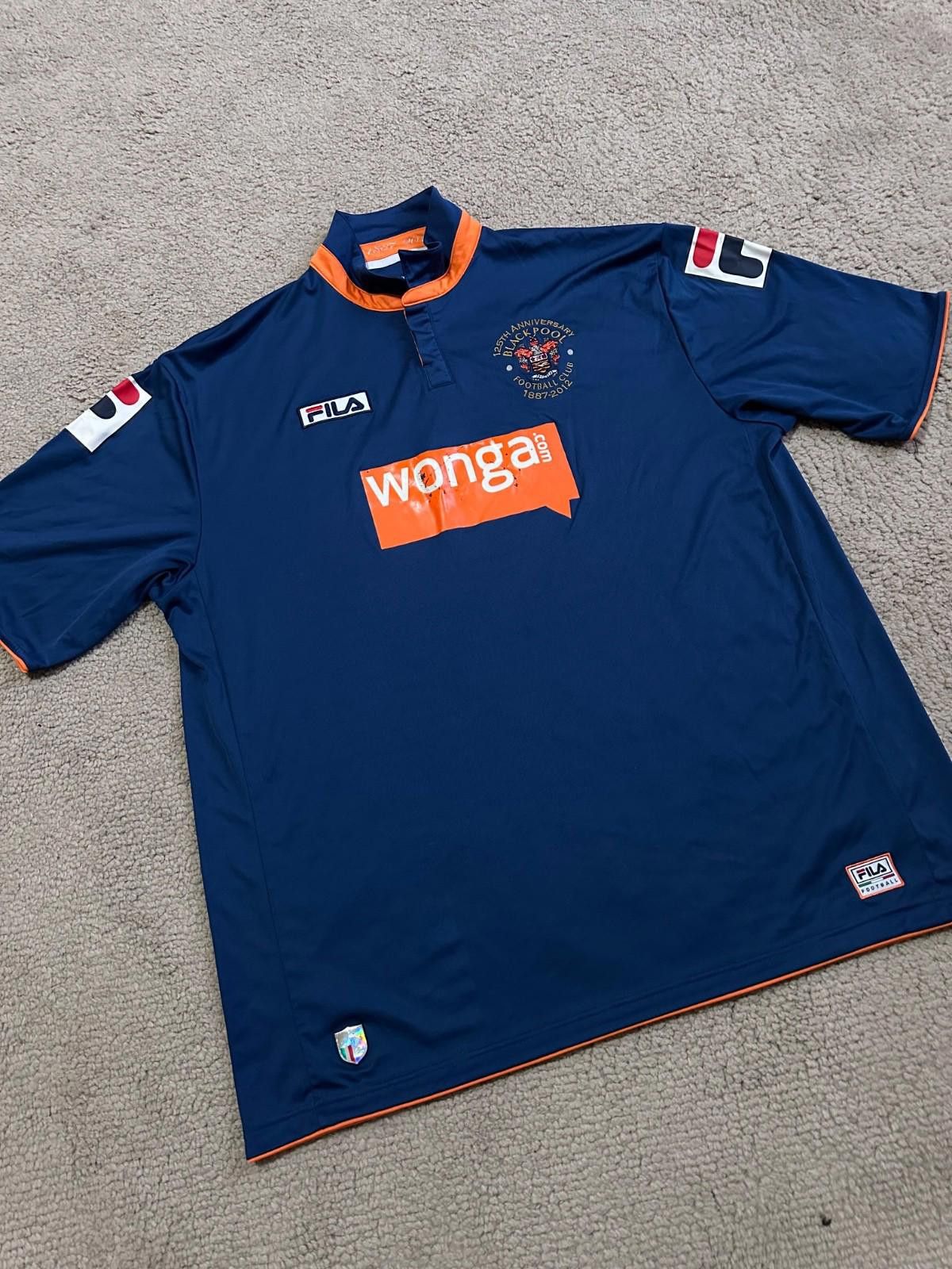 Fila BLACKPOOL 2012/2013 THIRD FOOTBALL SHIRT JERSEY FILA Size ONE SIZE - 3 Thumbnail