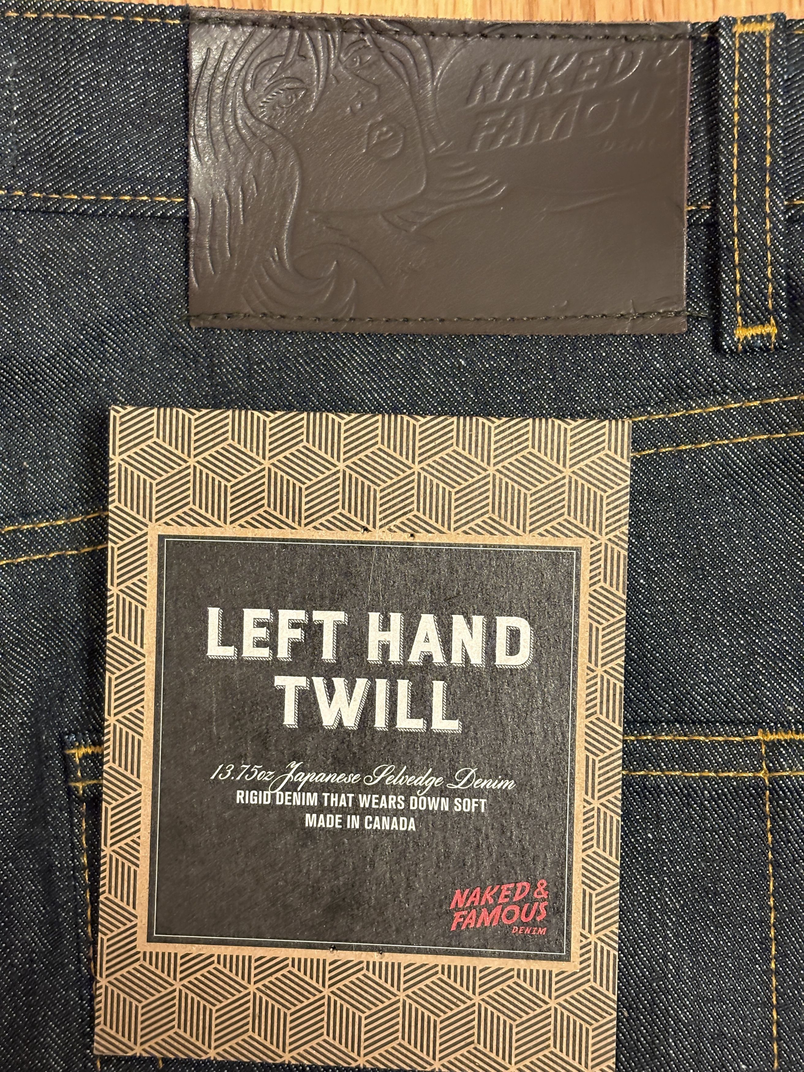 Japanese Brand NEW Naked & Famous Left Hand Twill Selvedge Easy Guy Tapered Size US 30 / EU 46 - 2 Thumbnail
