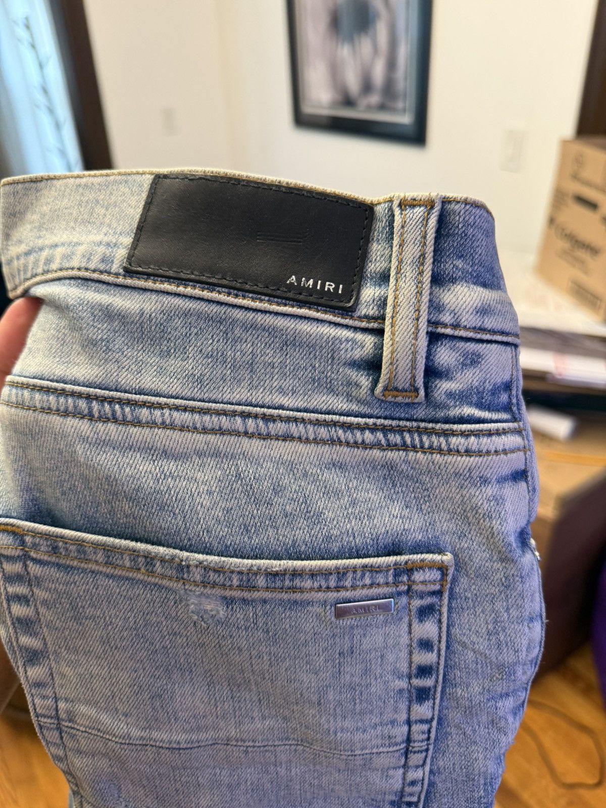 Amiri Amiri Playboi Blue Mx1 Jeans Size 31 Size US 31 - 10 Thumbnail